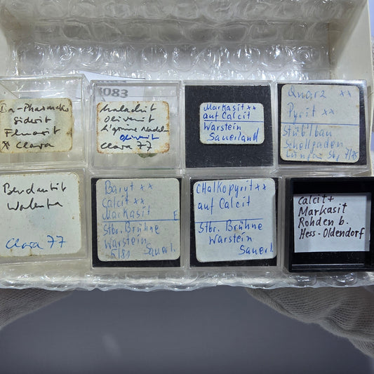TOP Micromount Mineral Collection Germany - 8 pieces Germany #8083