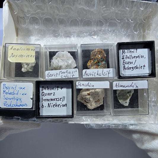 TOP Micromount Mineral Collection Germany - 8 pieces Germany #8088