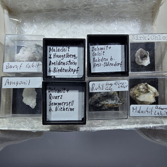 TOP Micromount Mineral Collection Germany - 8 pieces Germany #8089