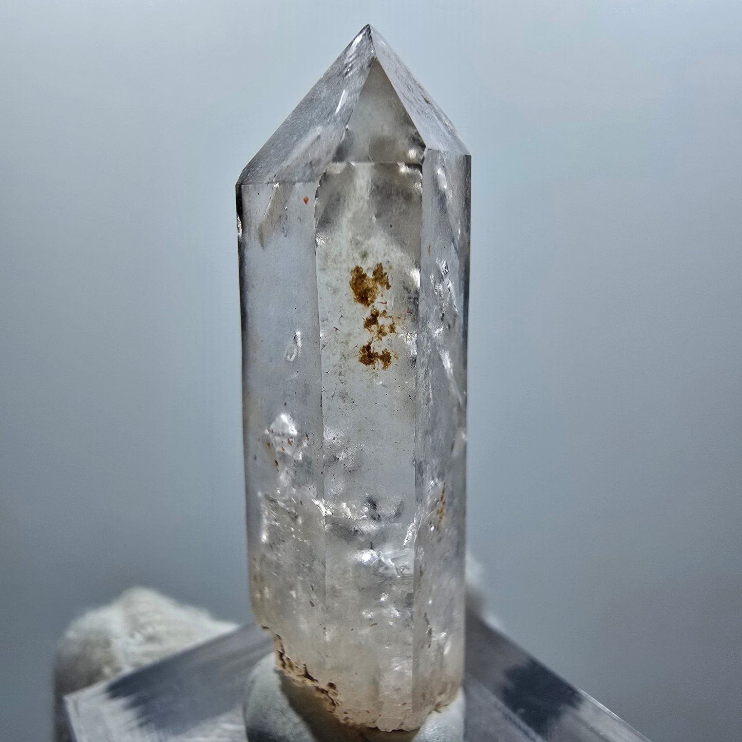 Enhydro Phantom Smoky Quartz Scepter, 1x Bubble Goboboseb, Namibia 40*14*13mm