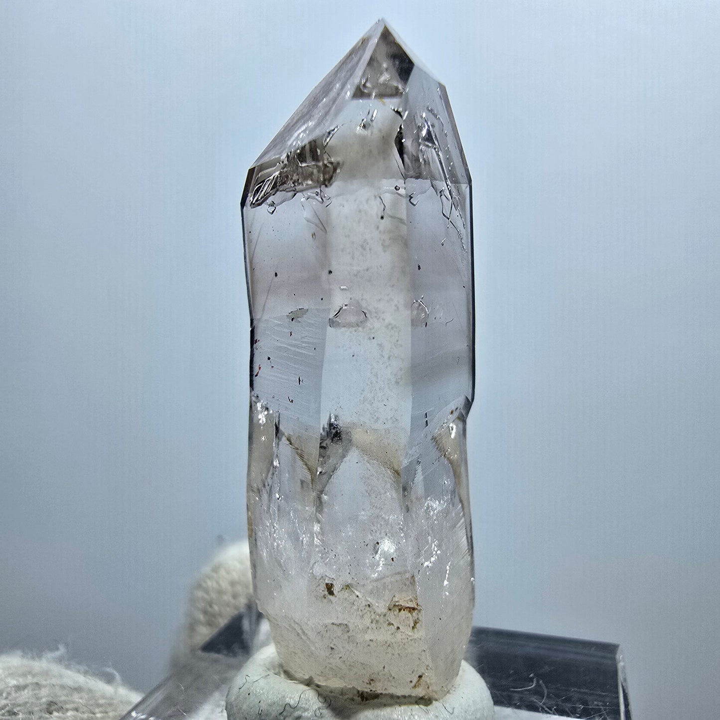 Enhydro Phantom Smoky Quartz Scepter, 1x Bubble Goboboseb, Namibia 39*14*13mm