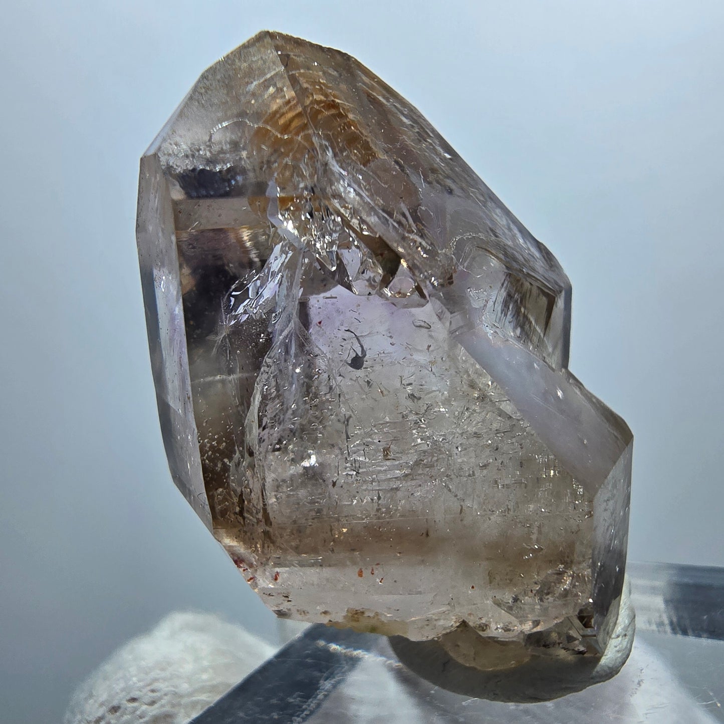 Sceptre d'améthyste fantôme Enhydro, 2x Bubble Goboboseb, Namibie 33 x 27 x 20 mm