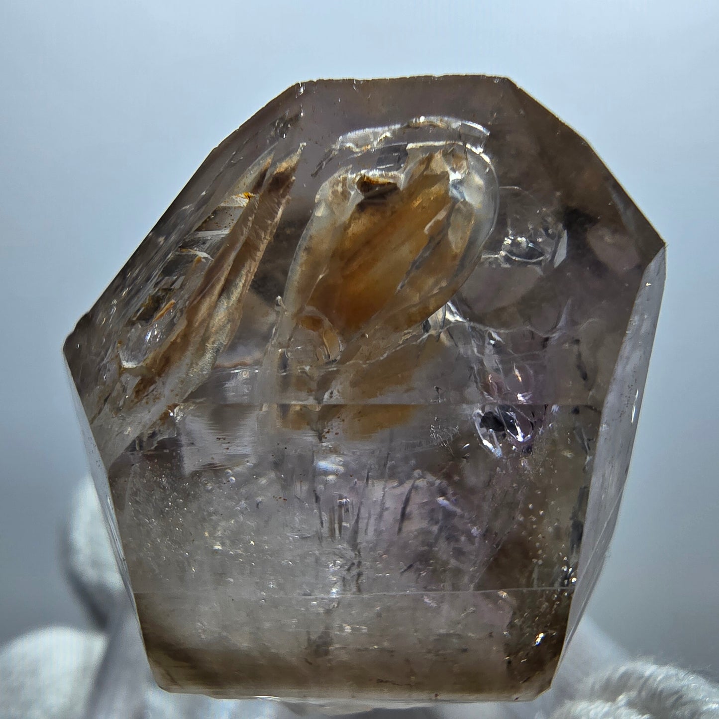 Sceptre d'améthyste fantôme Enhydro, 2x Bubble Goboboseb, Namibie 33 x 27 x 20 mm