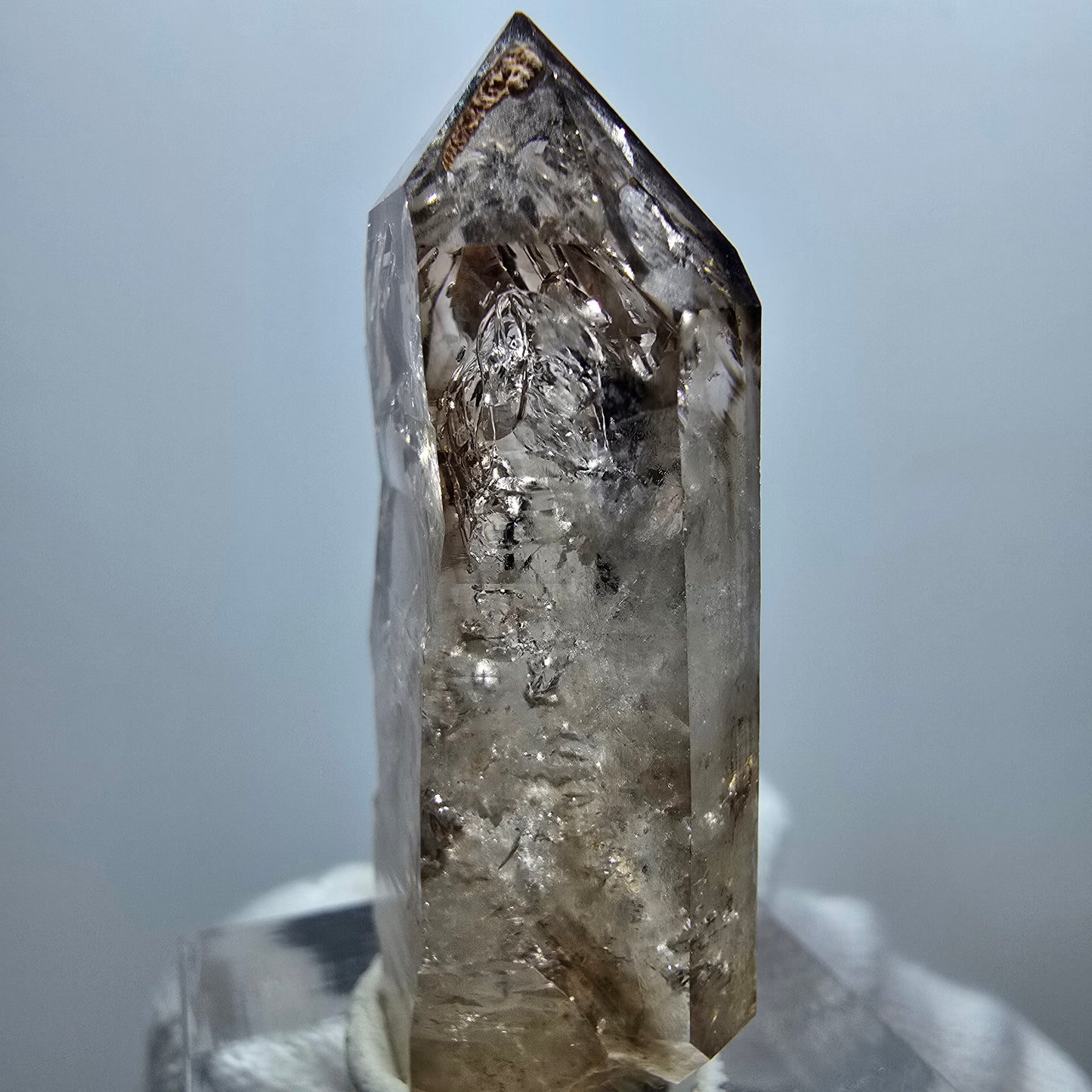 Enhydro Phantom Smoky Quartz Scepter, 2x Bubble Goboboseb, Namibia 40*18*11mm