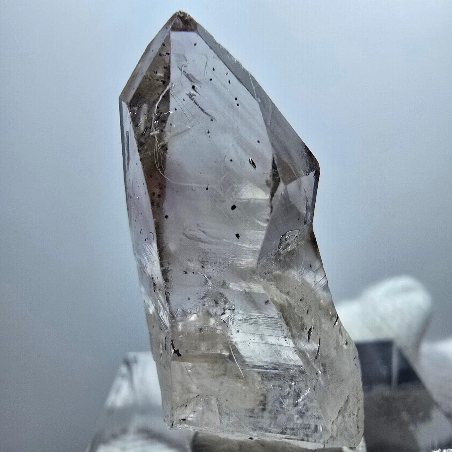 Enhydro Phantom Smoky Quartz Scepter, 1x Bubble Goboboseb, Namibia 31*13*13mm
