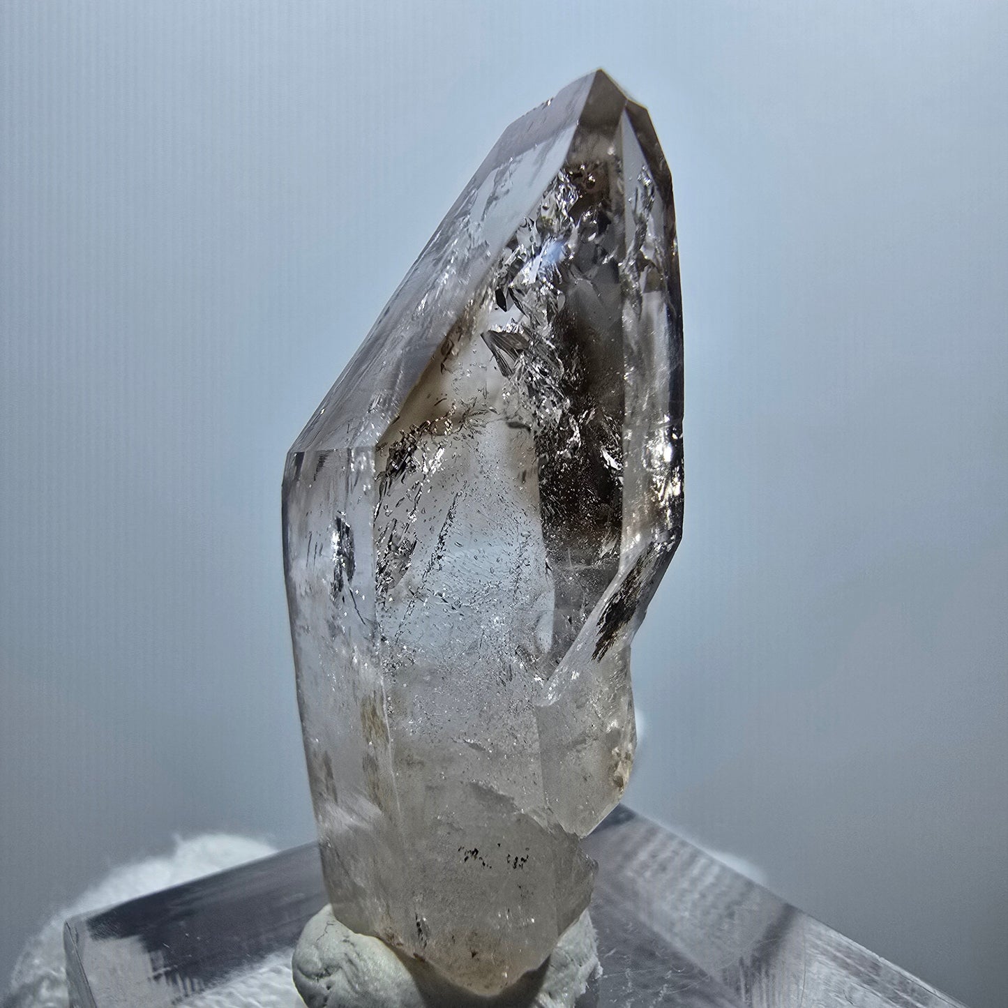 Enhydro Phantom Smoky Quartz Scepter, 1x Bubble Goboboseb, Namibia 36*18*12mm