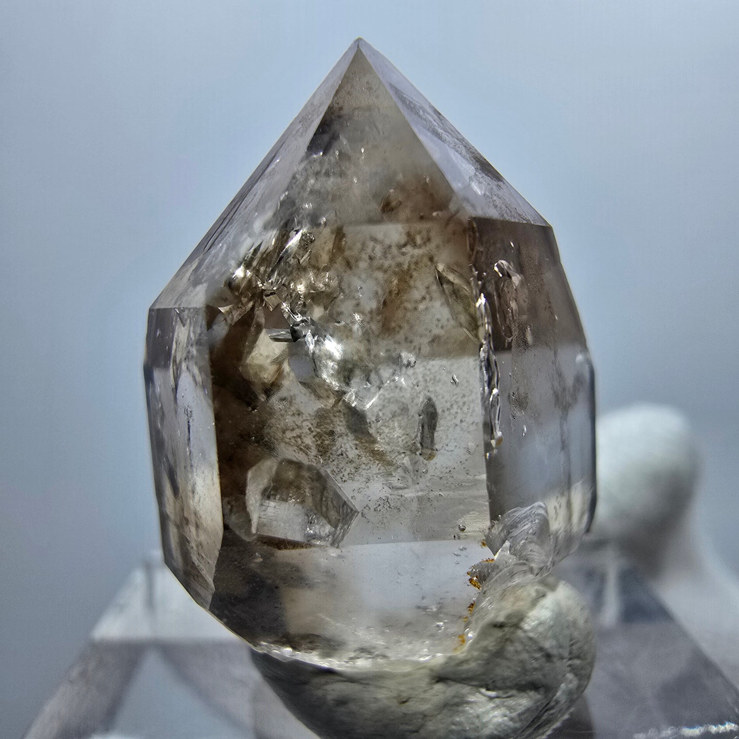 Enhydro Phantom Smoky Quartz Scepter, 1x Bubble Goboboseb, Namibia 24*18*17mm