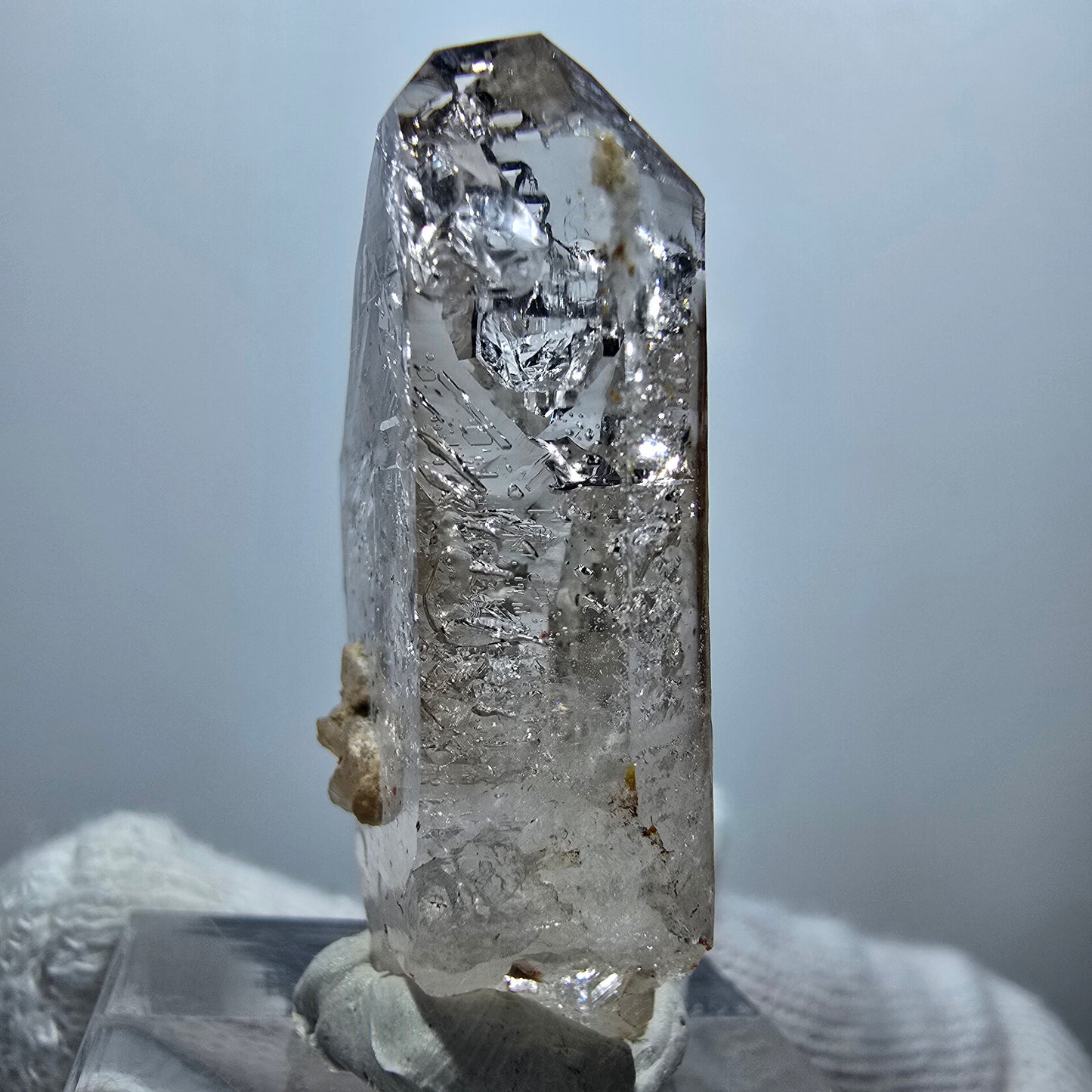 Enhydro Phantom Smoky Quartz Scepter, 1x Bubble Goboboseb, Namibia 37*19*11mm