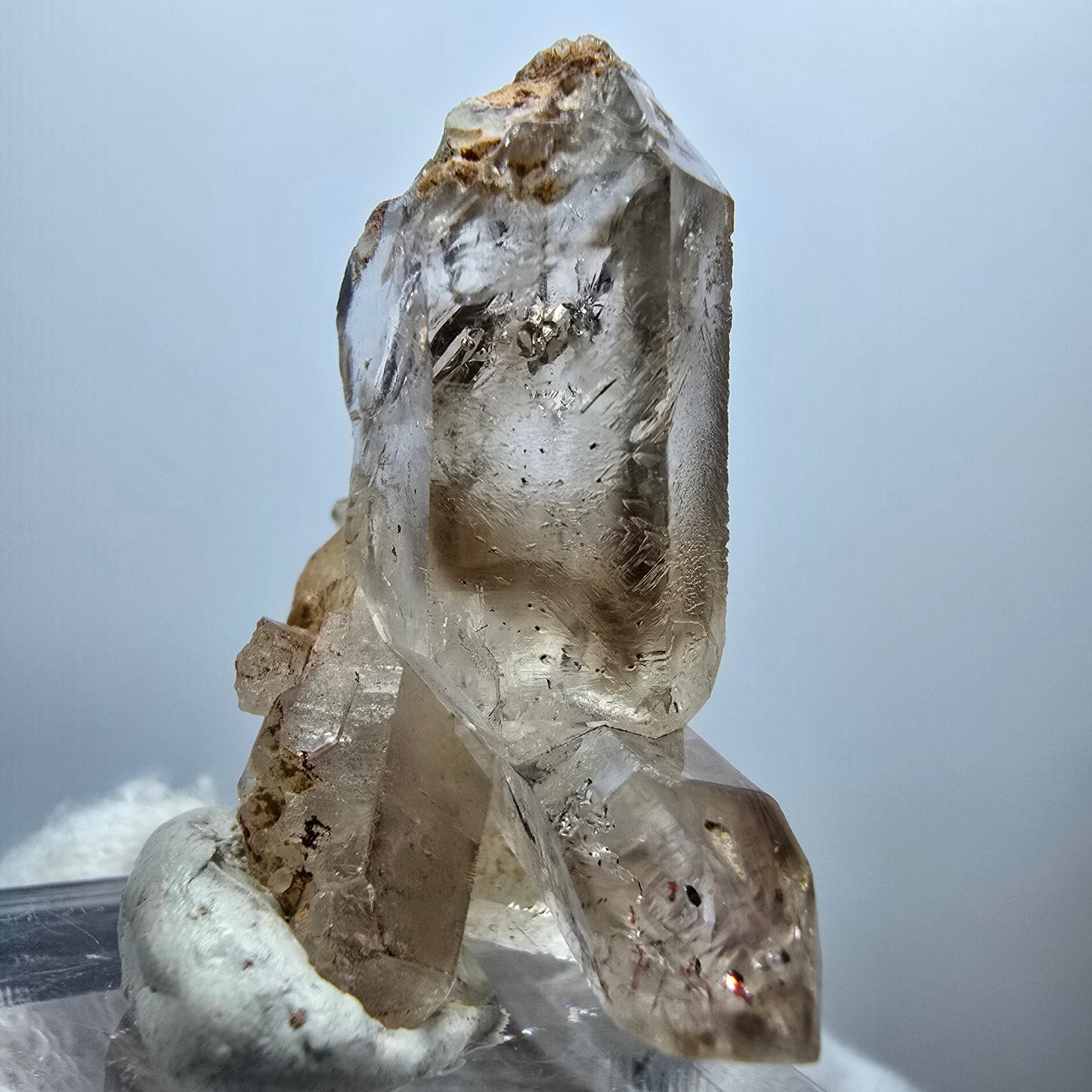 Amas de quartz fumé Harlequin Enhydro, 1x Bubble Goboboseb, Namibie 37 x 34 x 18 mm