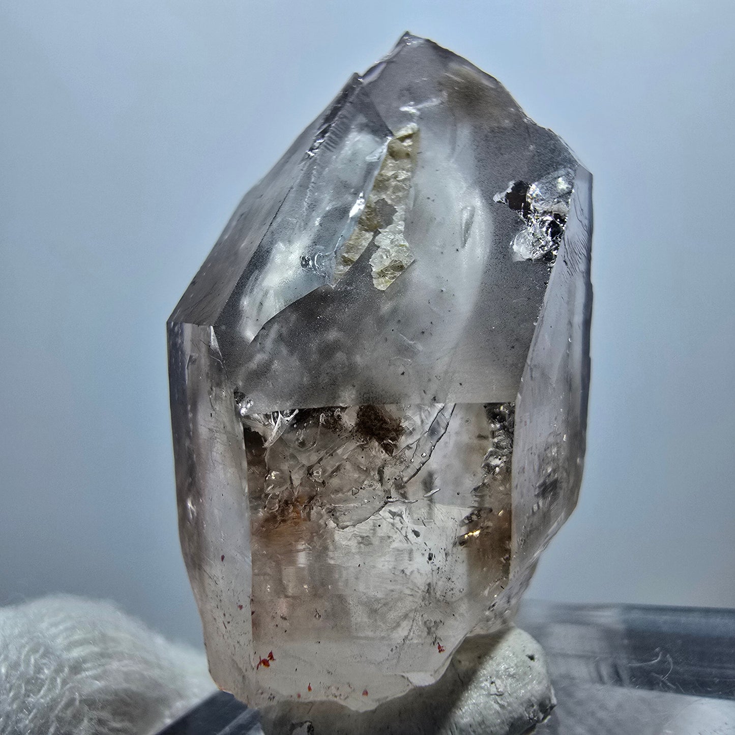 Clear Phantom Smoky Quartz Scepter Point Goboboseb, Namibia 37*21*17mm