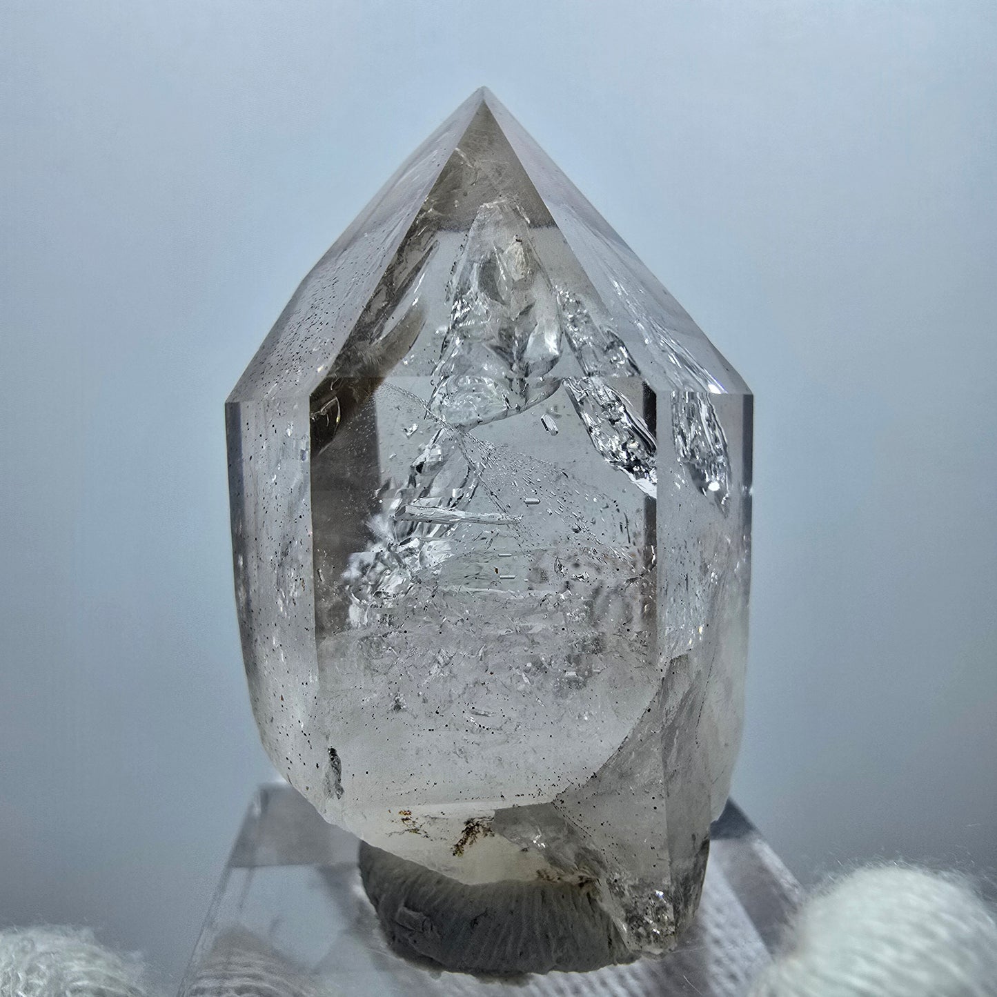 Clear Phantom Smoky Quartz Scepter Point Goboboseb, Namibia 40*23*24mm