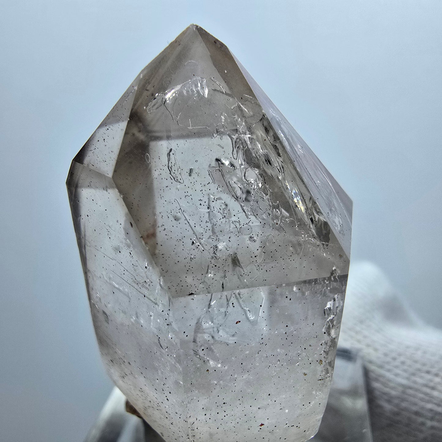 Clear Phantom Smoky Quartz Scepter Point Goboboseb, Namibia 40*23*24mm