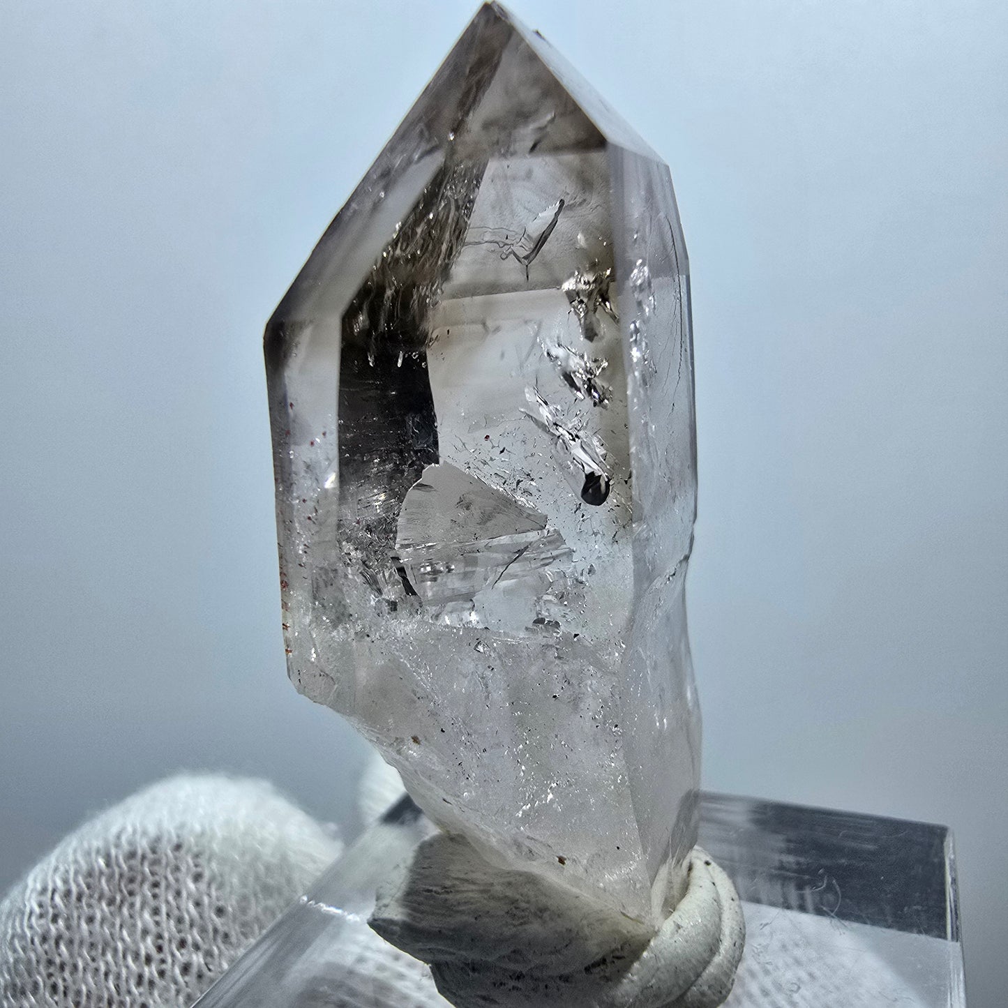 Clear Phantom Smoky Quartz Scepter Point Goboboseb, Namibia 37*20*12mm