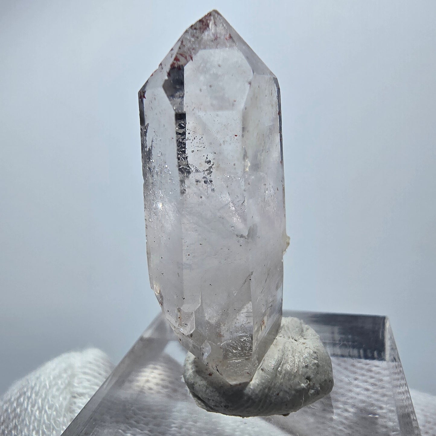 Klare Phantom Rauchquarz DT Zepter Spitze Goboboseb, Namibia 33*30*14mm
