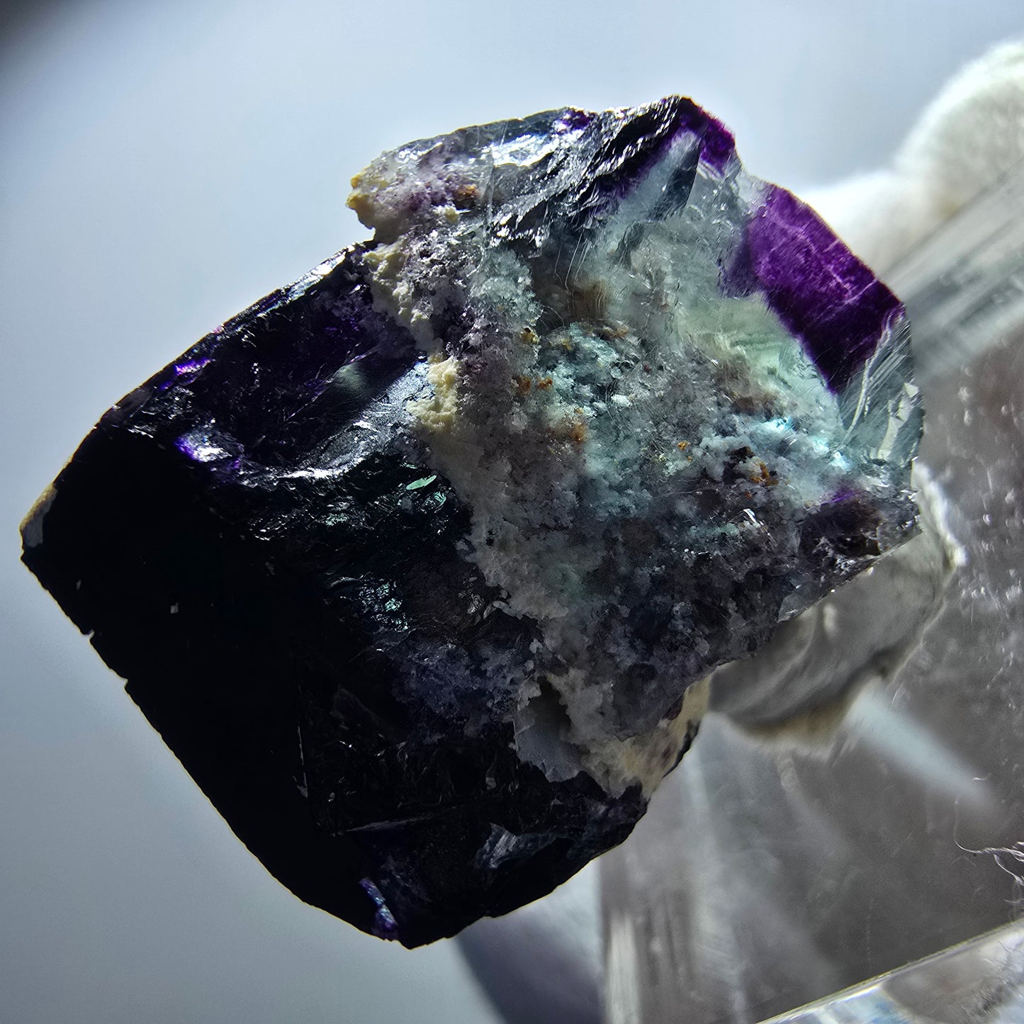 Phantom Fluorit Würfel Stufe 11:11 Angel Pocket, Okorusu Mine Namibia 27*23*20mm