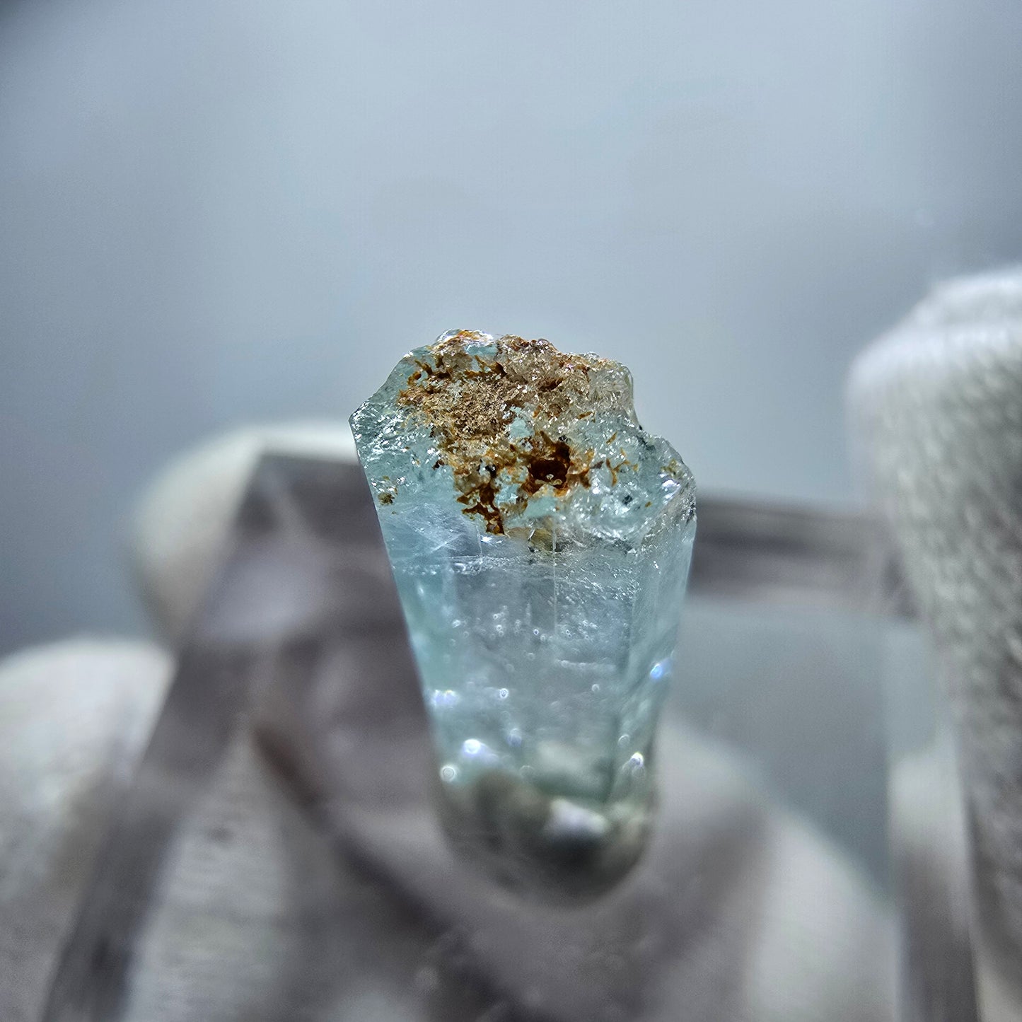 Klarer Aquamarin X Kristall, blau Erongo, Namibia 19*7*4mm