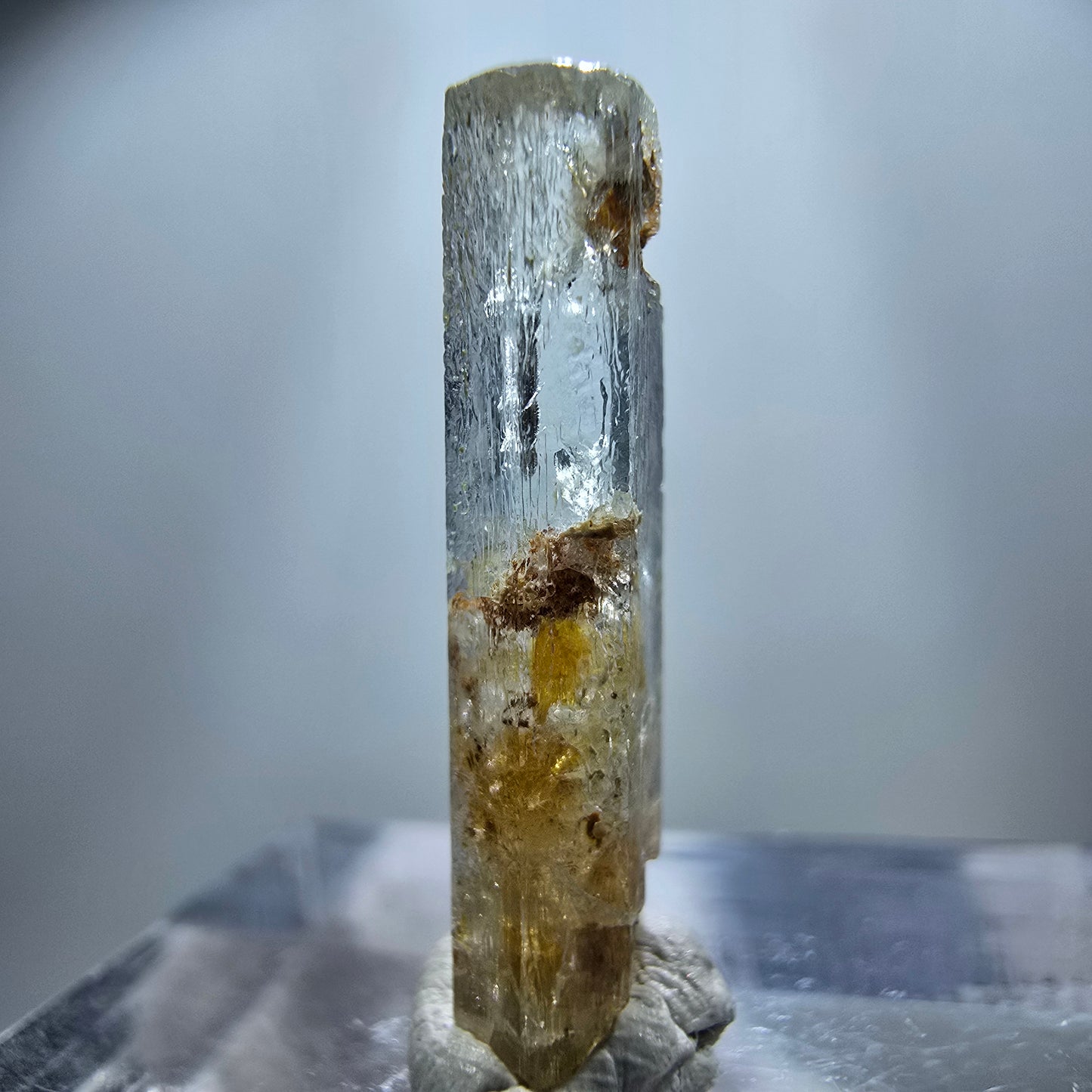 Klarer Aquamarin X Kristall, blau Erongo, Namibia 20*5*3mm