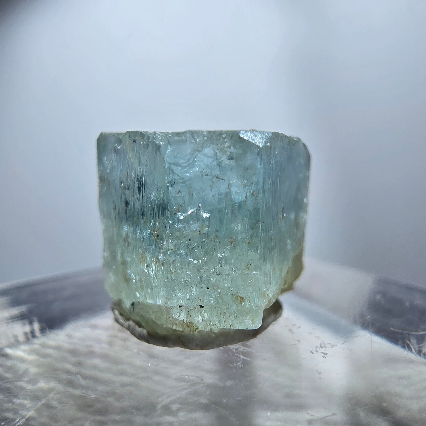 Seltener Aquamarin X mit Schörl Turmalin Erongo, Namibia 13*11*10mm