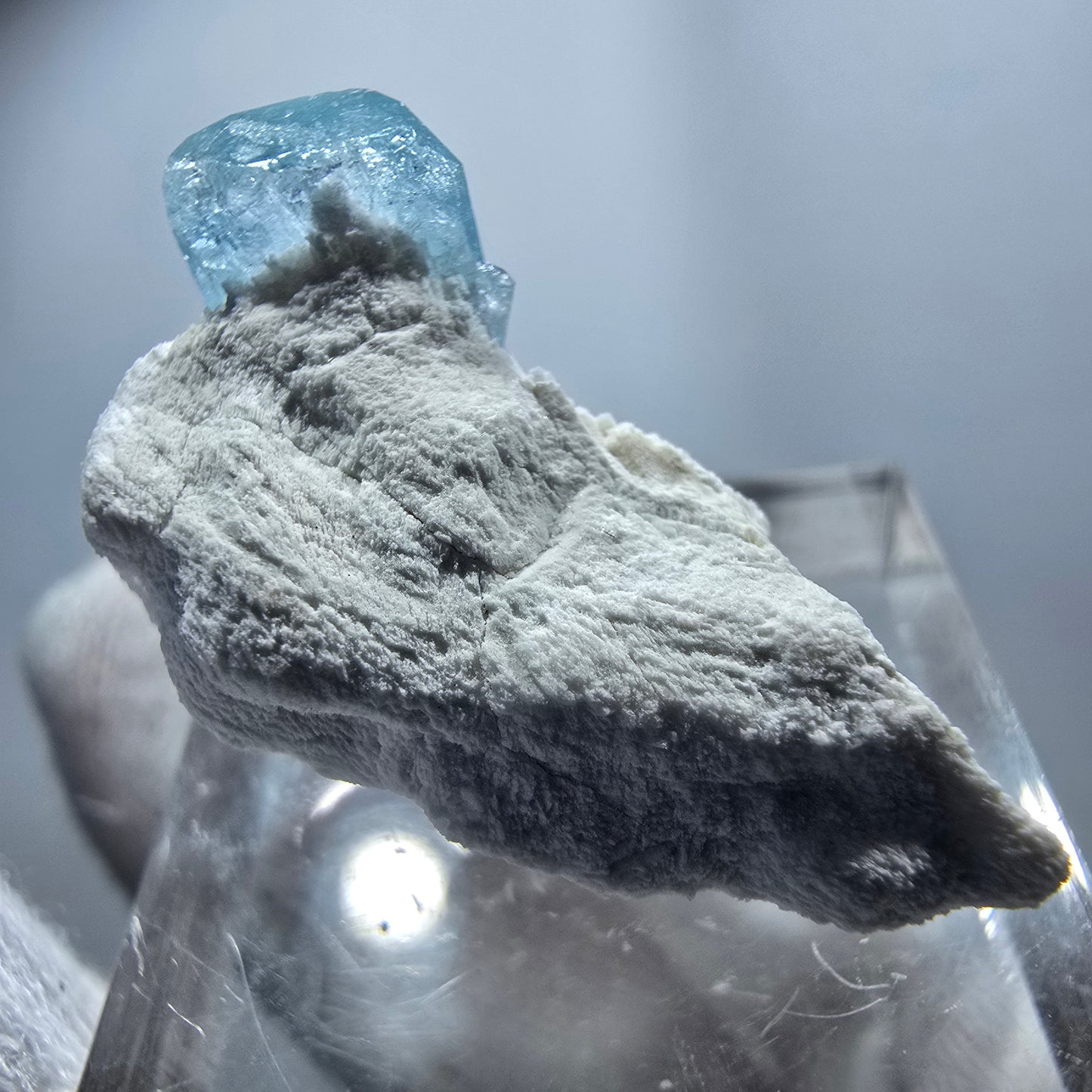 Seltener Aquamarin X mit Orthoklas Erongo, Namibia 29*18*16mm