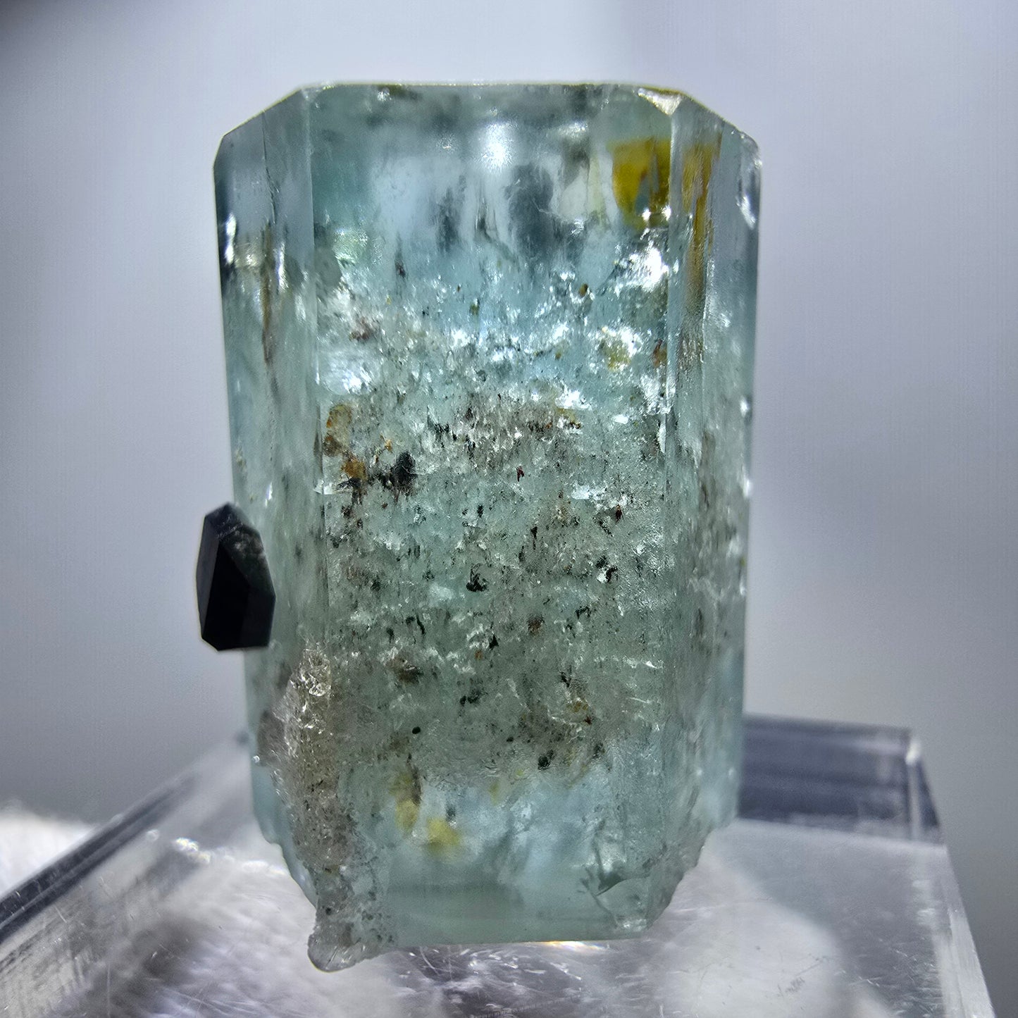 Seltener Aquamarin X mit Schörl Turmalin Erongo, Namibia 22*18*16mm
