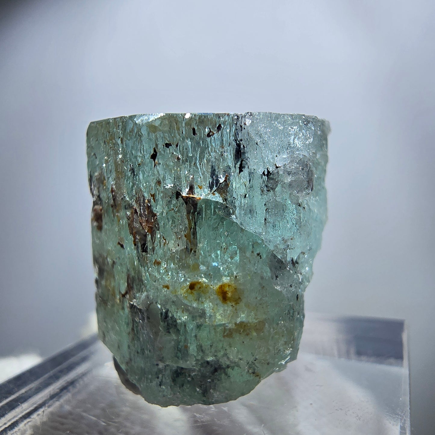 Seltener Aquamarin X mit Hyalit Erongo, Namibia 20*18*16mm