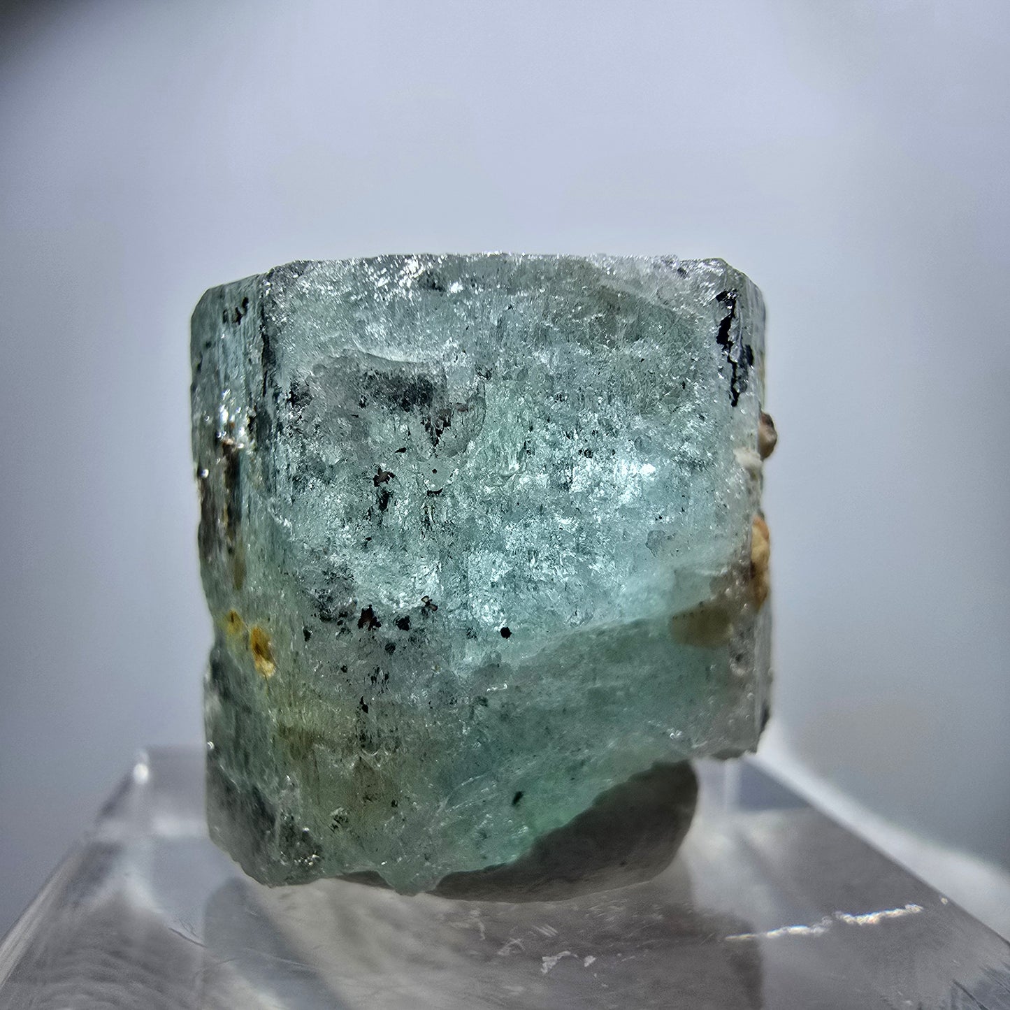 Seltener Aquamarin X mit Hyalit Erongo, Namibia 20*18*16mm
