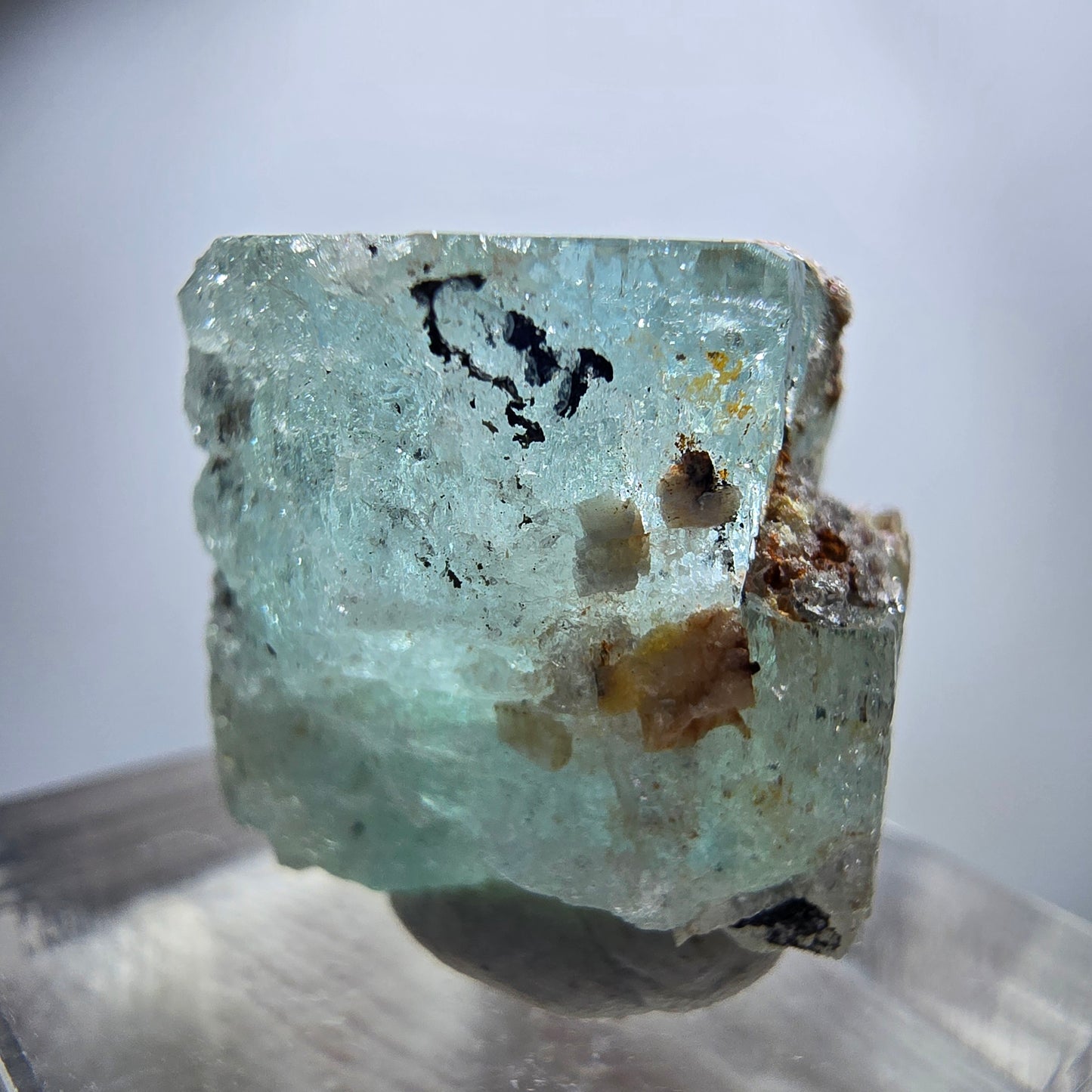 Seltener Aquamarin X mit Hyalit Erongo, Namibia 20*18*16mm