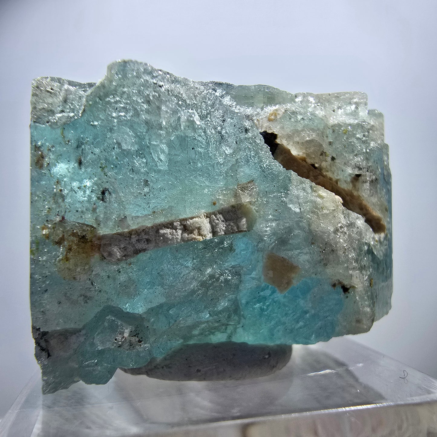 Seltener Aquamarin X mit Hyalit Erongo, Namibia 31*24*21mm
