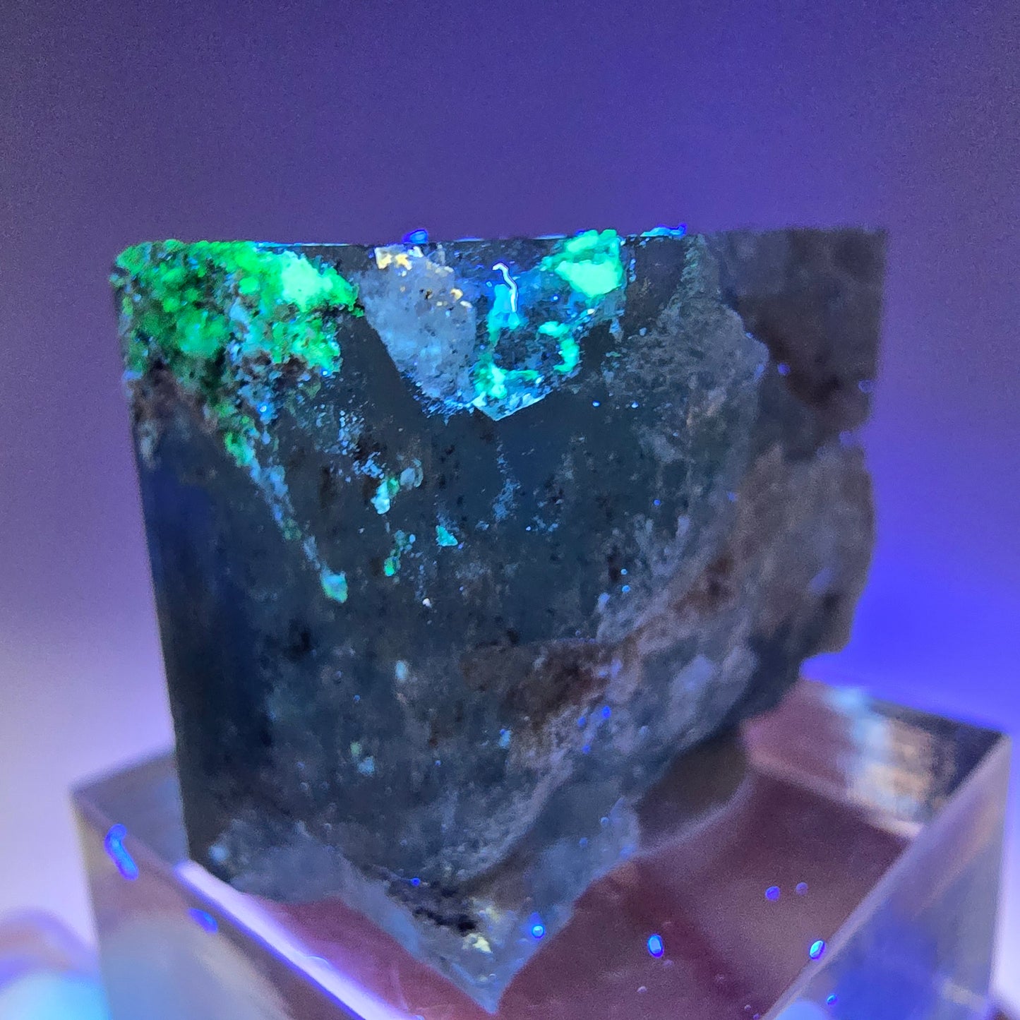 Seltener Aquamarin X mit Hyalit Erongo, Namibia 31*24*21mm