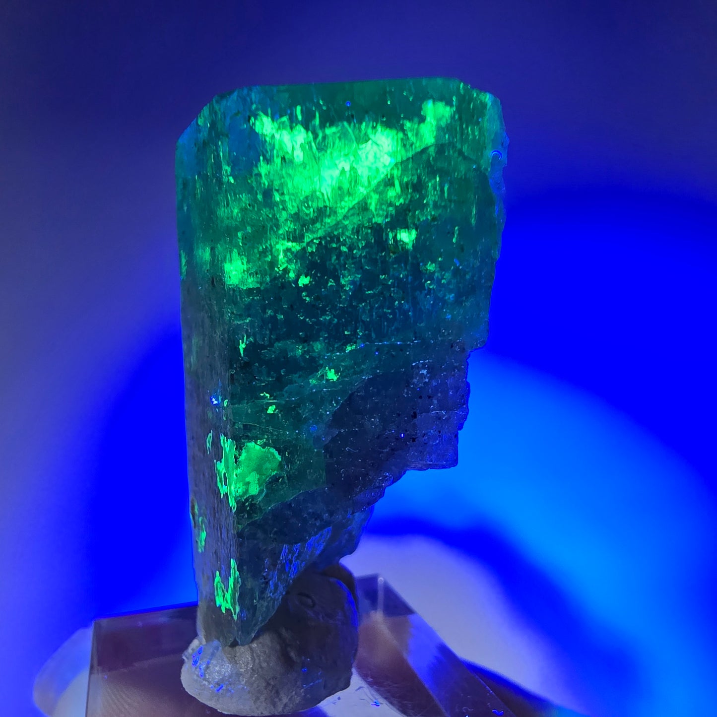 Seltener Aquamarin X mit Hyalit Einschlüssen Erongo, Namibia 42*28*19mm