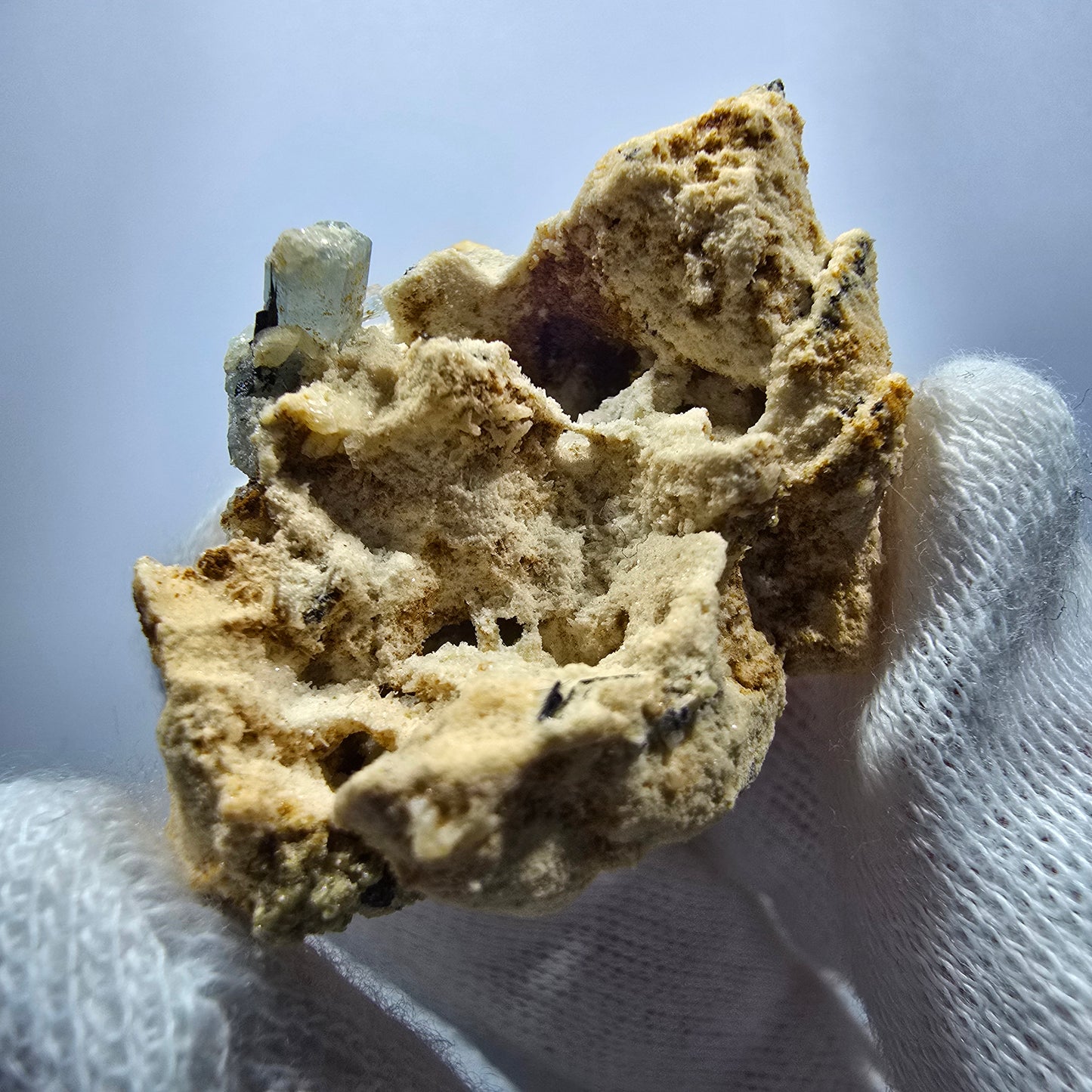 Seltene Aquamarin XX mit Orthoklas Stufe Erongo, Namibia 43*35*26mm