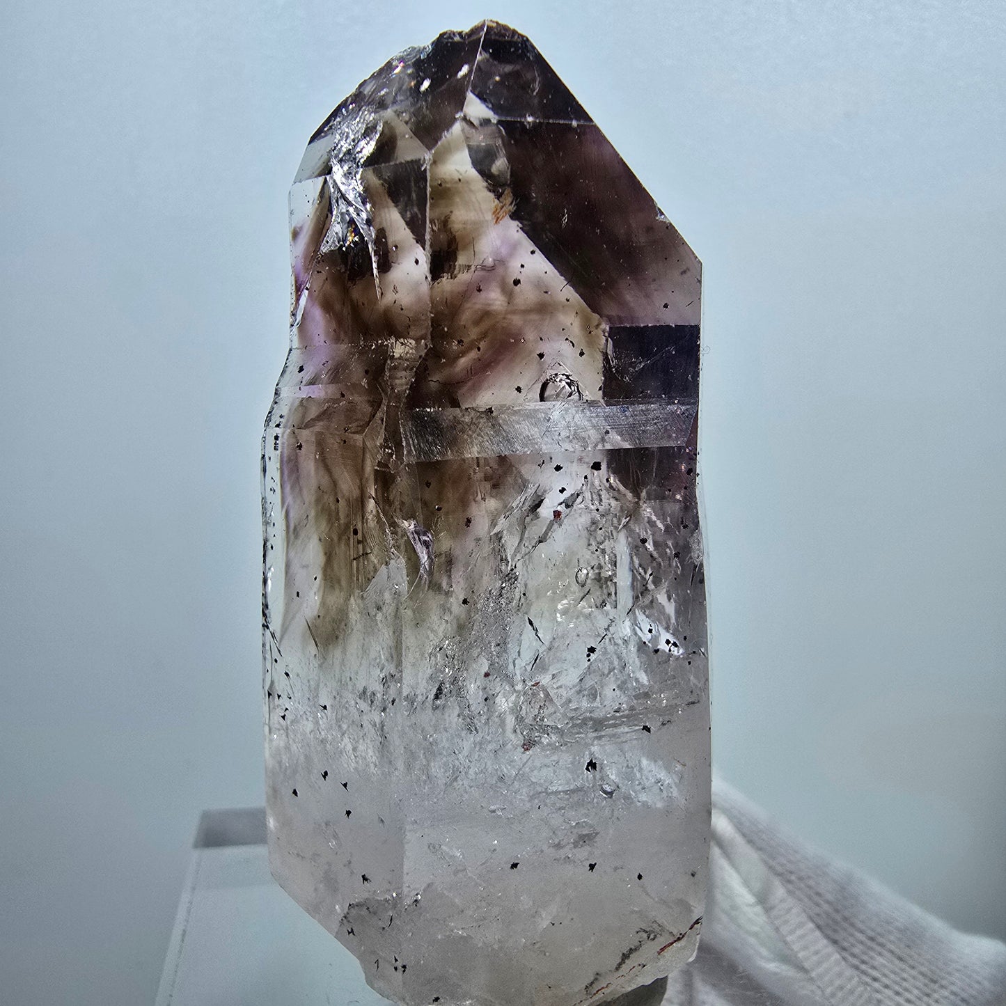 Hématite améthyste fantôme Enhydro, grosse bulle Streep Mine Gob Namibie 62*31*19mm