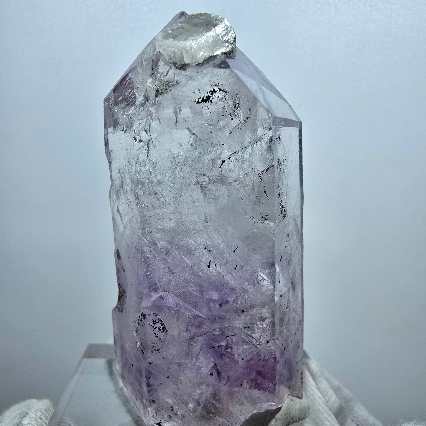Hématite améthyste fantôme Enhydro, 2x Bubble Streep Mine Gobobo Namibie 62*32*22mm
