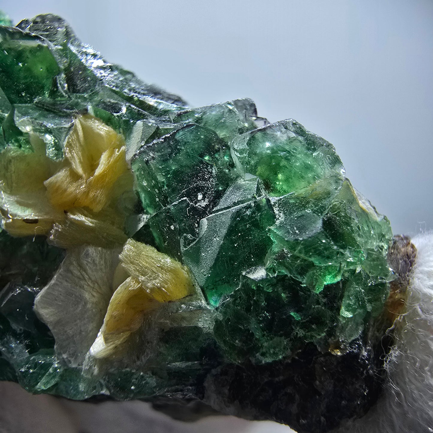 Rare Phantom Fluorite Cubes, Muscovite Specimen Erongo, Namibia 51*31*24mm