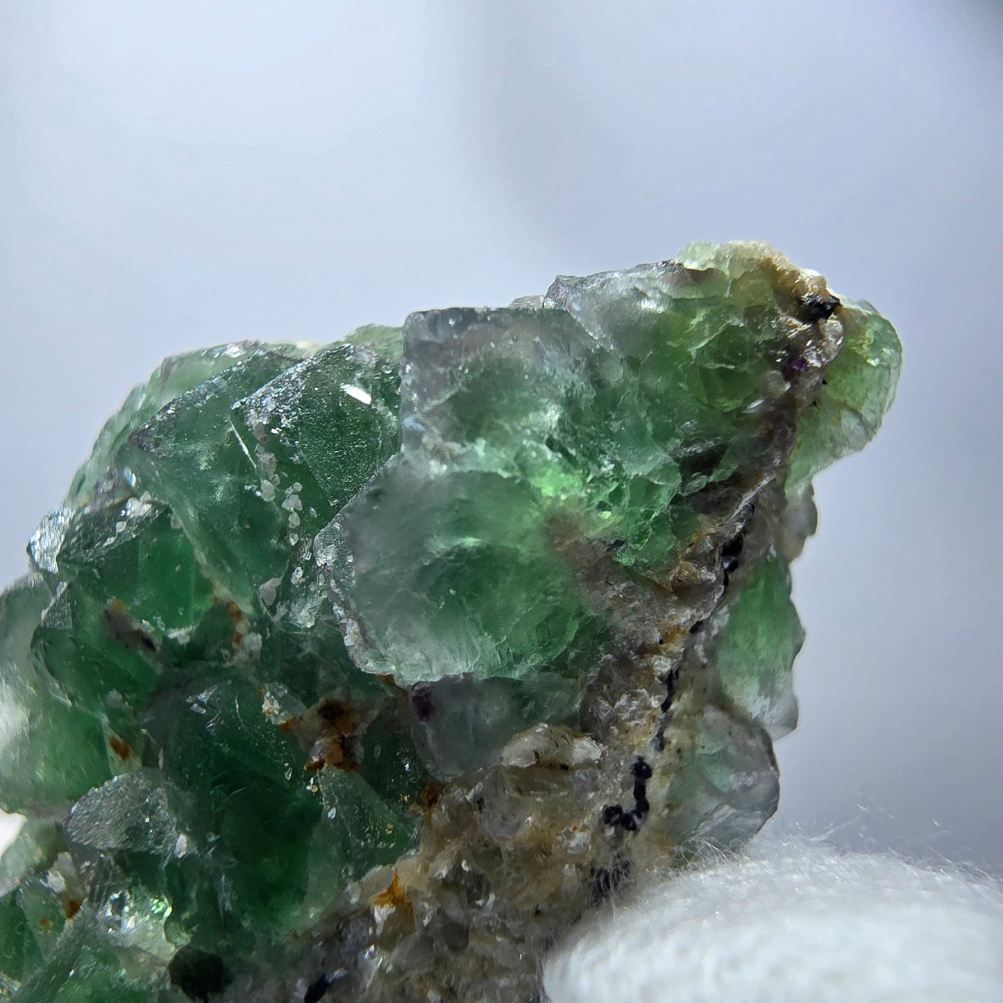 Phantom Fluorite Cube Muscovite Schorl Tourmaline Specimen Erongo, Namibia 45*23*24mm