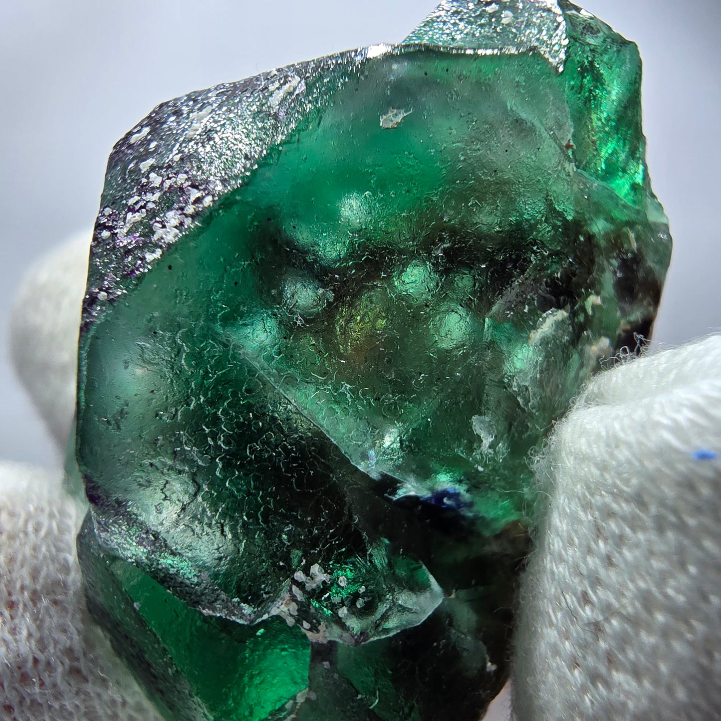 Clear Phantom Fluorite Cubes, Schorl Tourmaline Specimen Erongo, Namibia 44*37*32mm