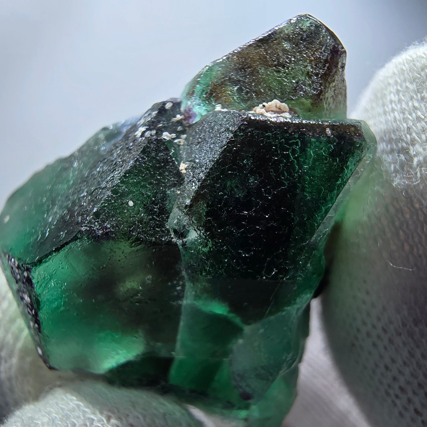Clear Phantom Fluorite Cubes, Schorl Tourmaline Specimen Erongo, Namibia 44*37*32mm