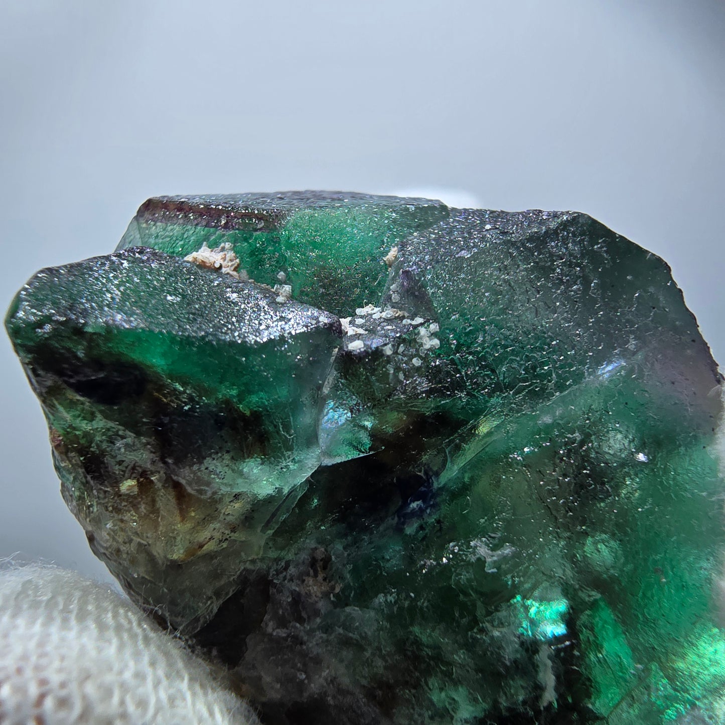 Clear Phantom Fluorite Cubes, Schorl Tourmaline Specimen Erongo, Namibia 44*37*32mm