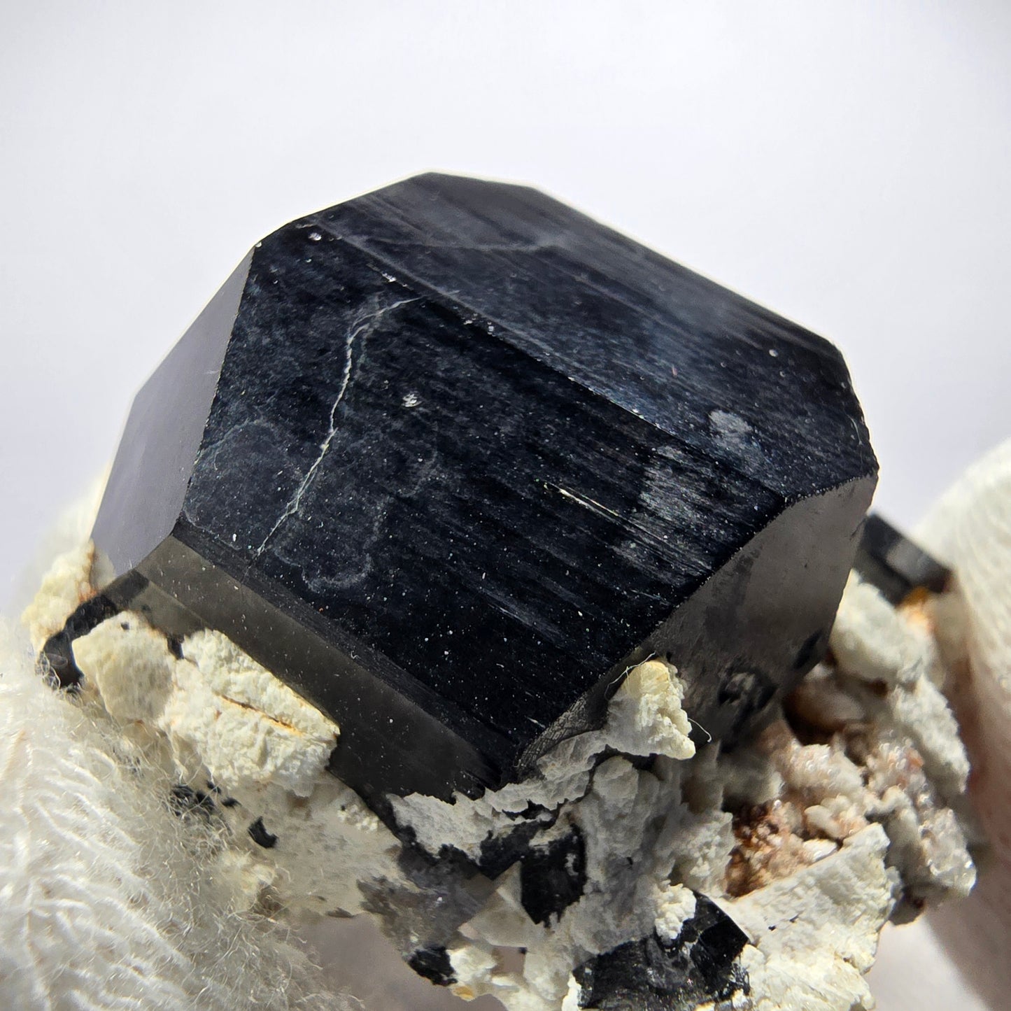 Rare Schorl Tourmaline, Hyalite, Orthoclase Specimen Erongo, Namibia 42*40*27mm