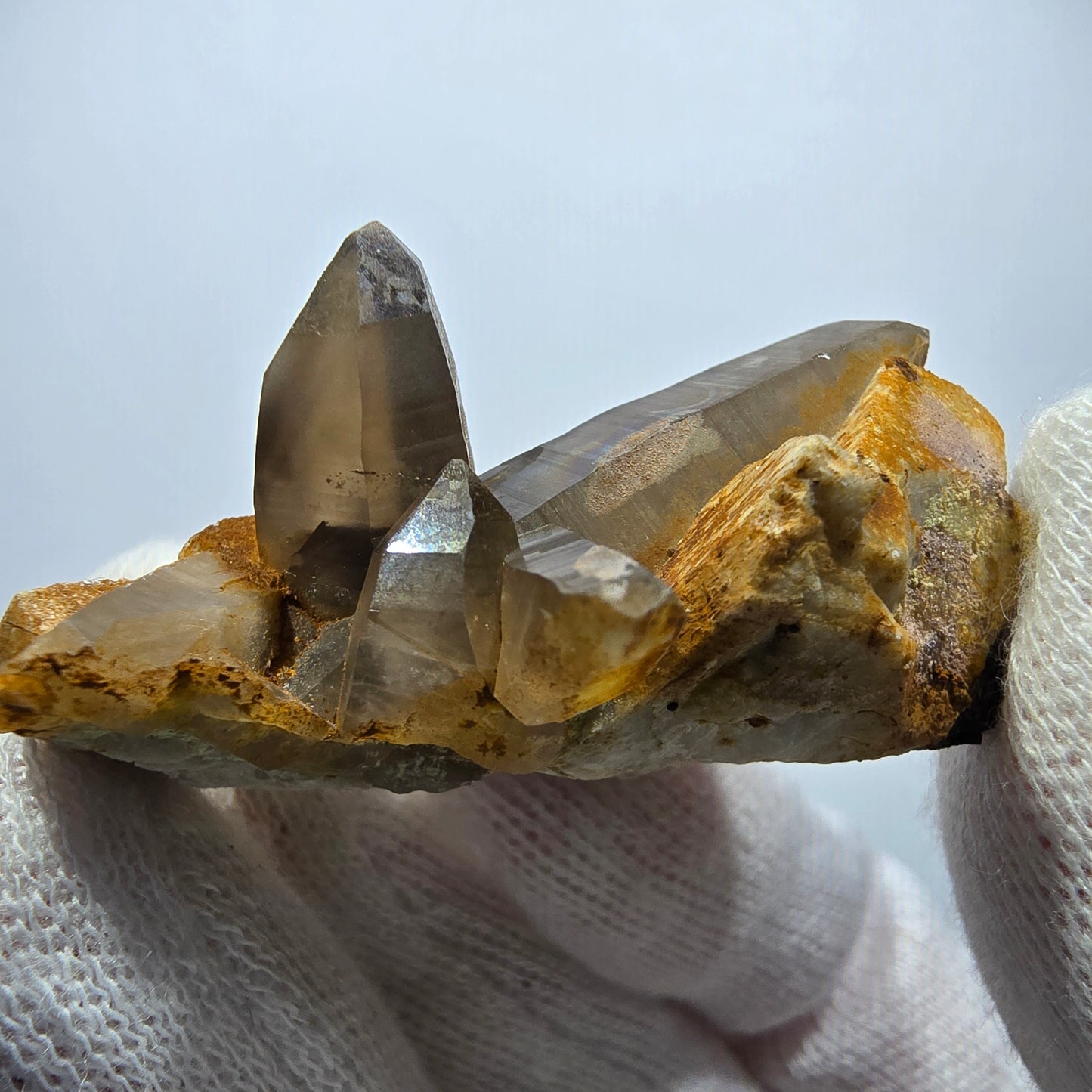 Tourmaline Schörl, quartz fumé, hyalite, stade orthose Erongo, Namibie 48*35*27mm