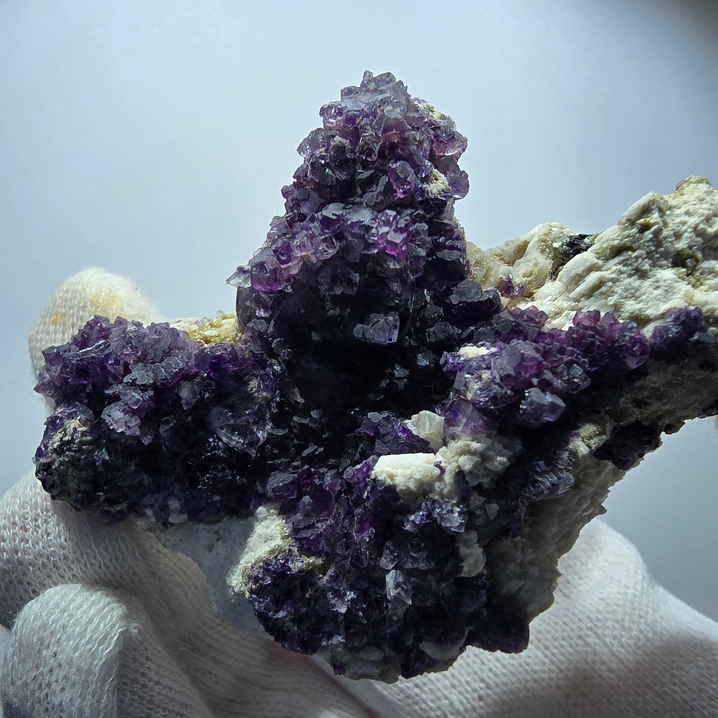 Phantom Fluorite Cube Muscovite Schorl Orthoclase Specimen Erongo Namibia 75*55*28mm