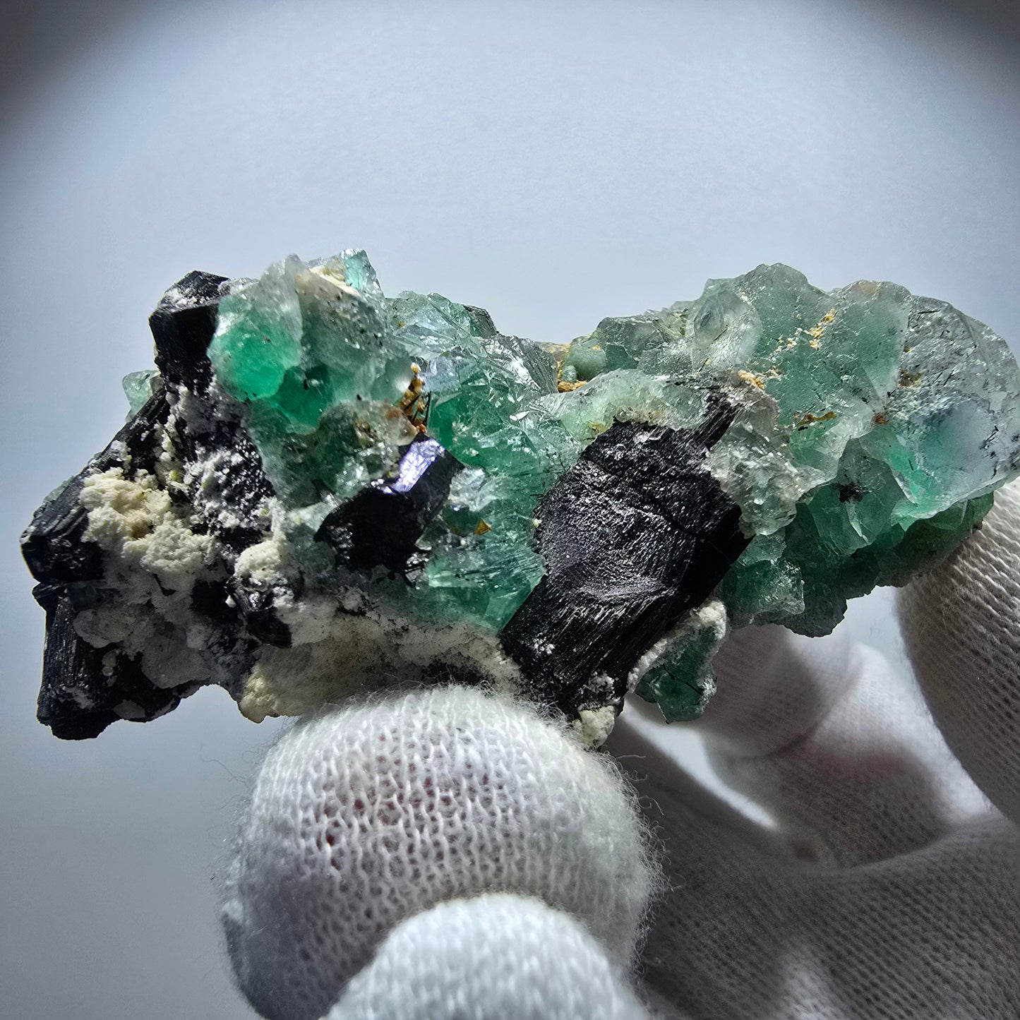 Phantom Fluorite Muscovite Schörl Tourmaline Orthoclase Erongo, Namibia 83*55*29mm