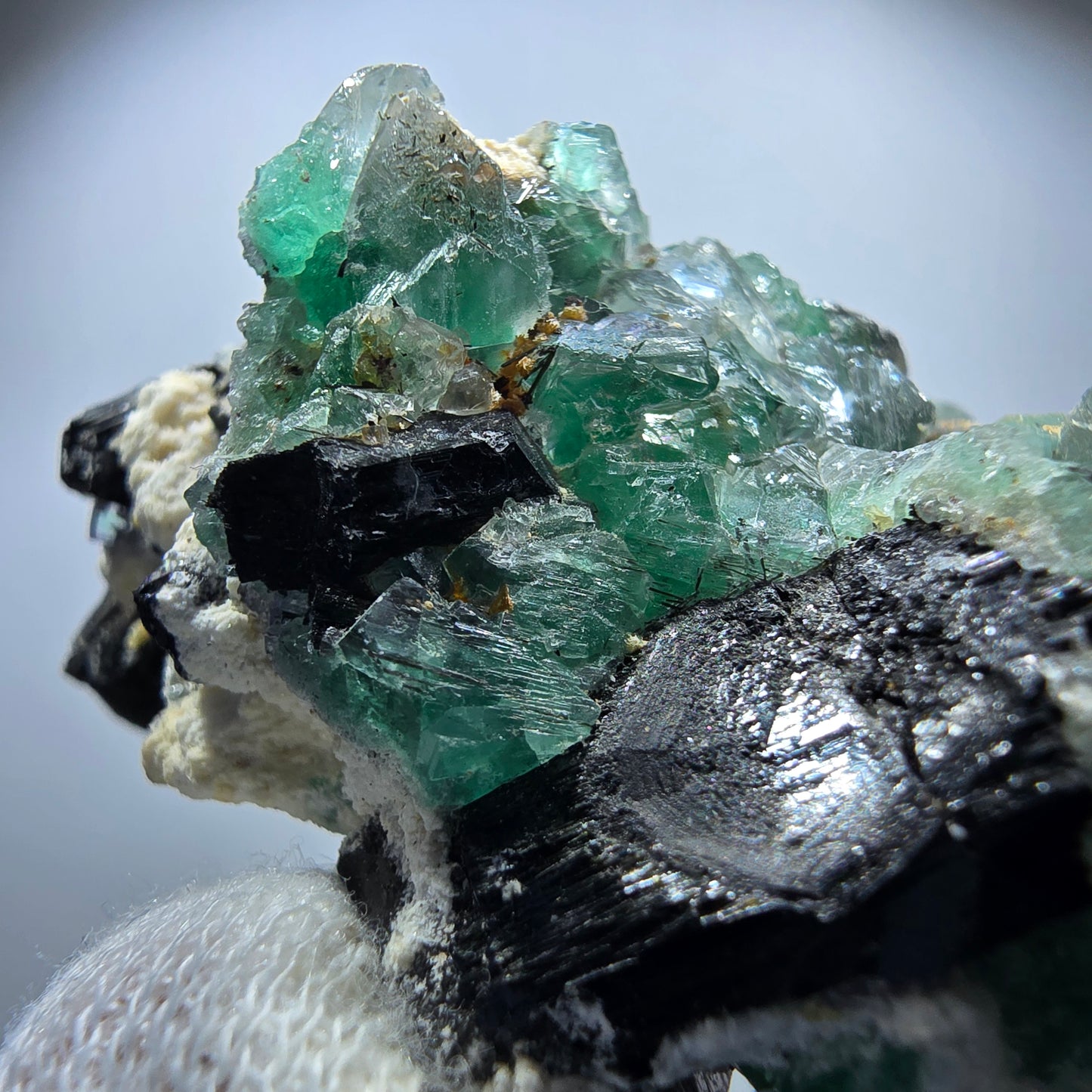 Phantom Fluorite Muscovite Schörl Tourmaline Orthoclase Erongo, Namibia 83*55*29mm