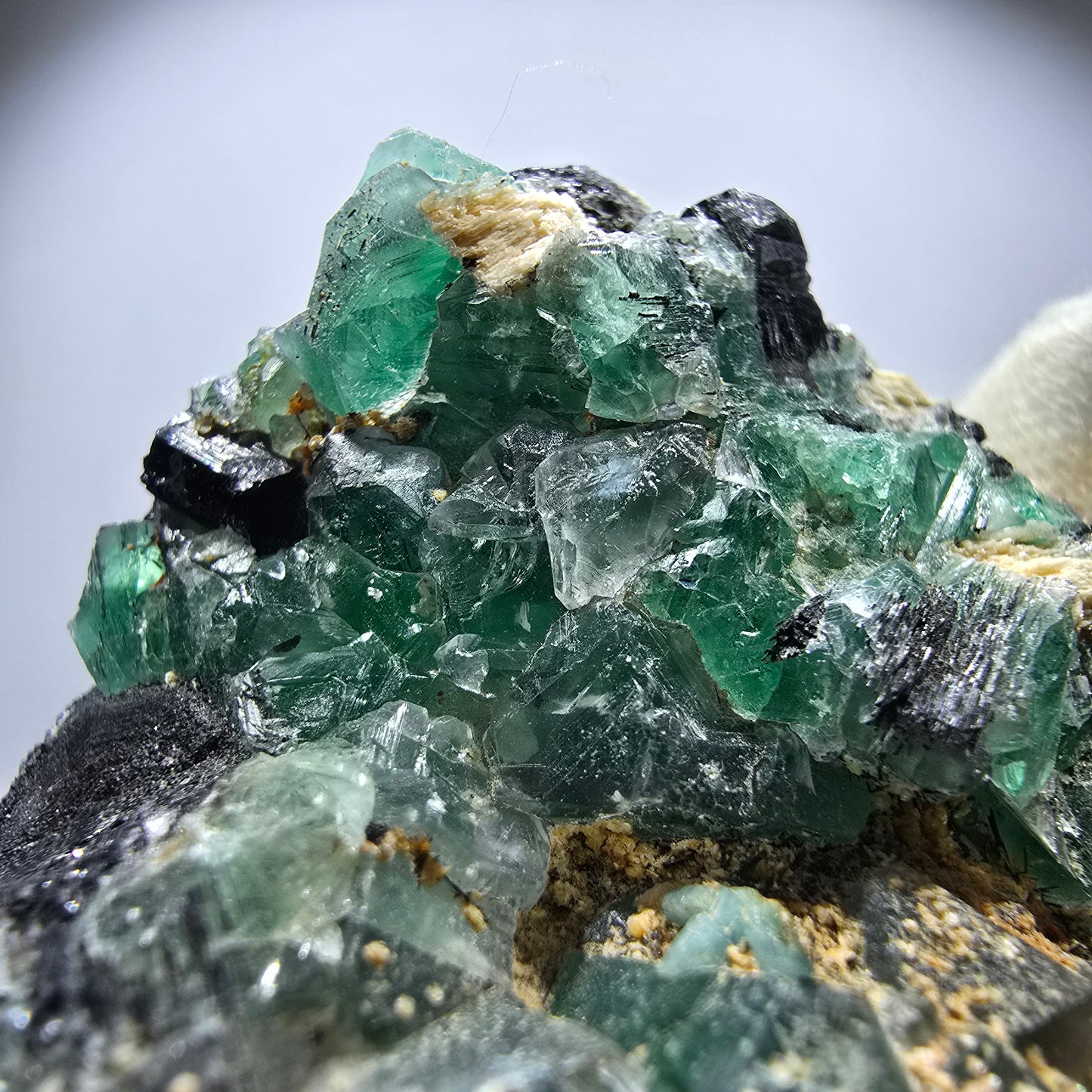 Phantom Fluorite Muscovite Schörl Tourmaline Orthoclase Erongo, Namibia 83*55*29mm