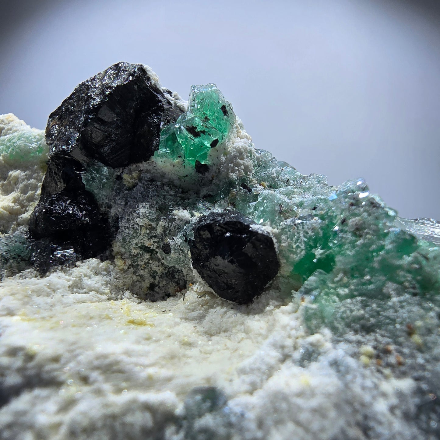 Phantom Fluorite Muscovite Schörl Tourmaline Orthoclase Erongo, Namibia 83*55*29mm