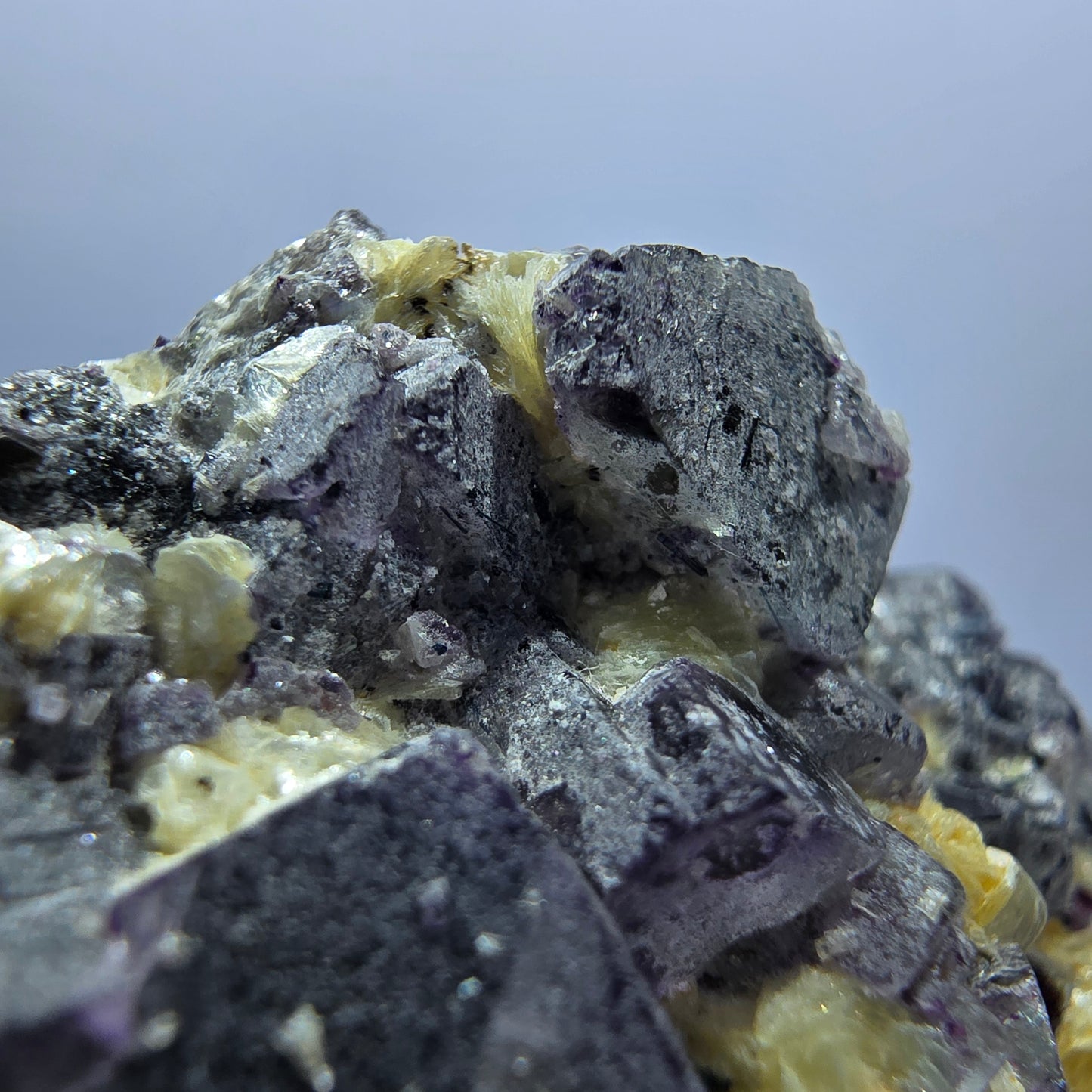 Colorful Phantom Fluorite Cubes Schorl Tourmaline Muscovite Erongo, Namibia 60*45*31mm