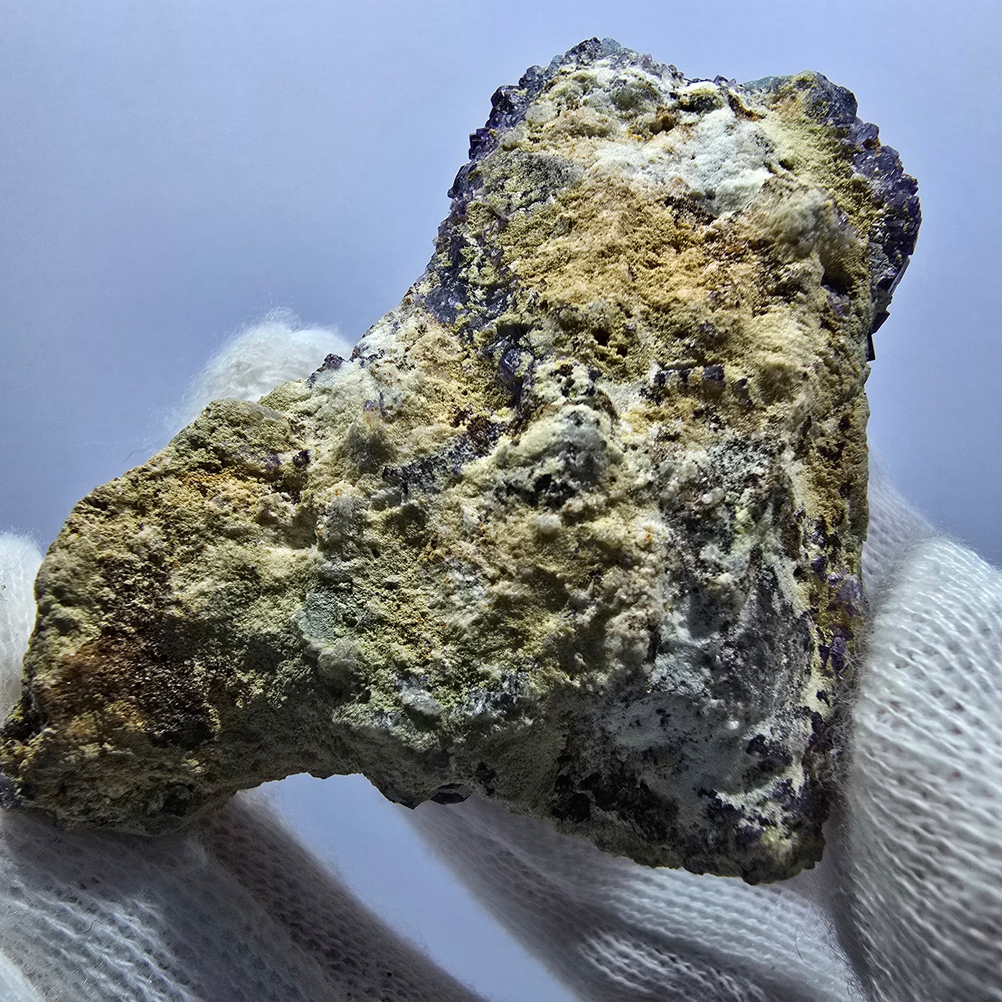 Cube de fluorite fantôme zonal, spécimen d'orthose, Erongo, Namibie, 62 x 38 x 20 mm