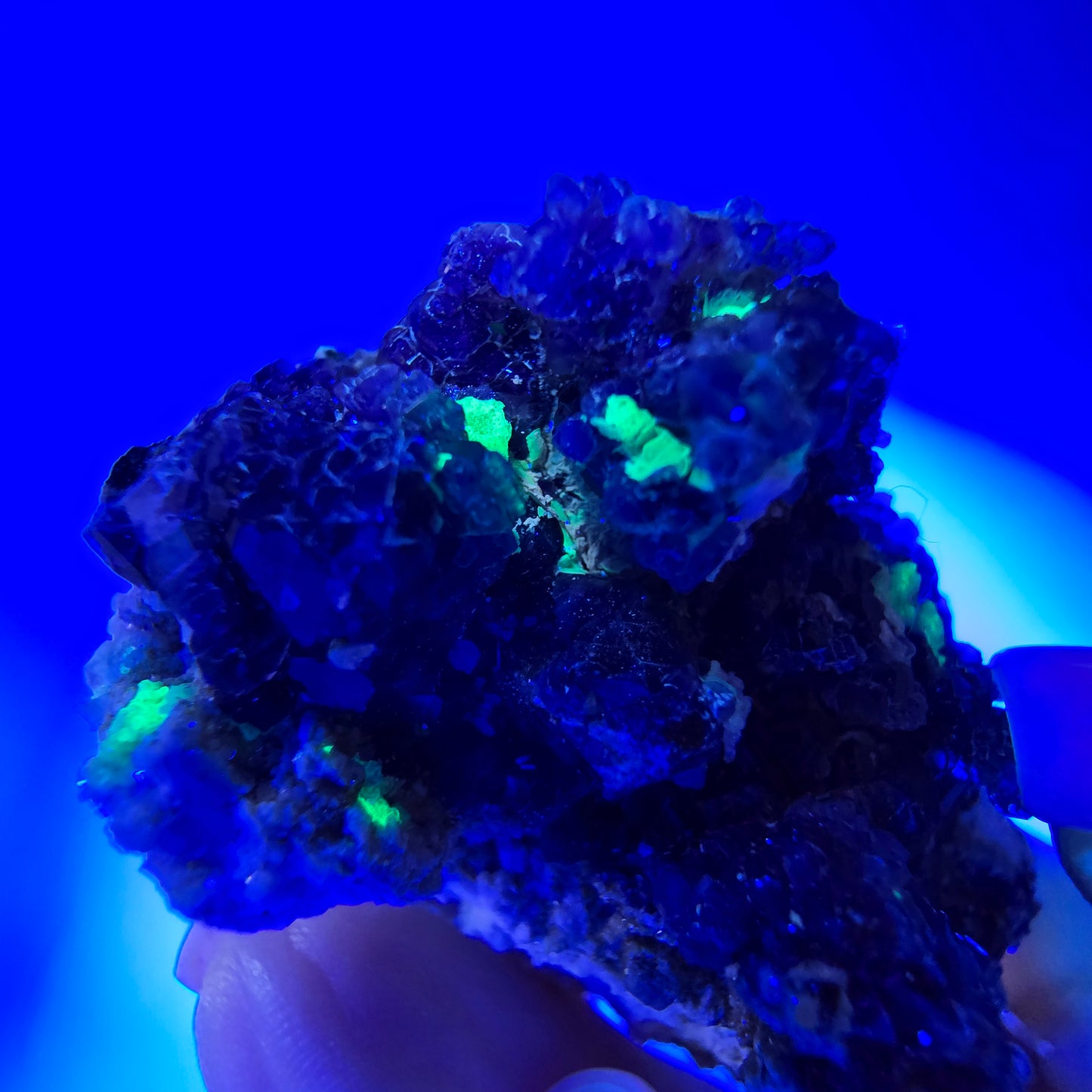 Cube de fluorite fantôme, hyalite, spécimen d'orthose, Erongo, Namibie, 63 x 40 x 28 mm