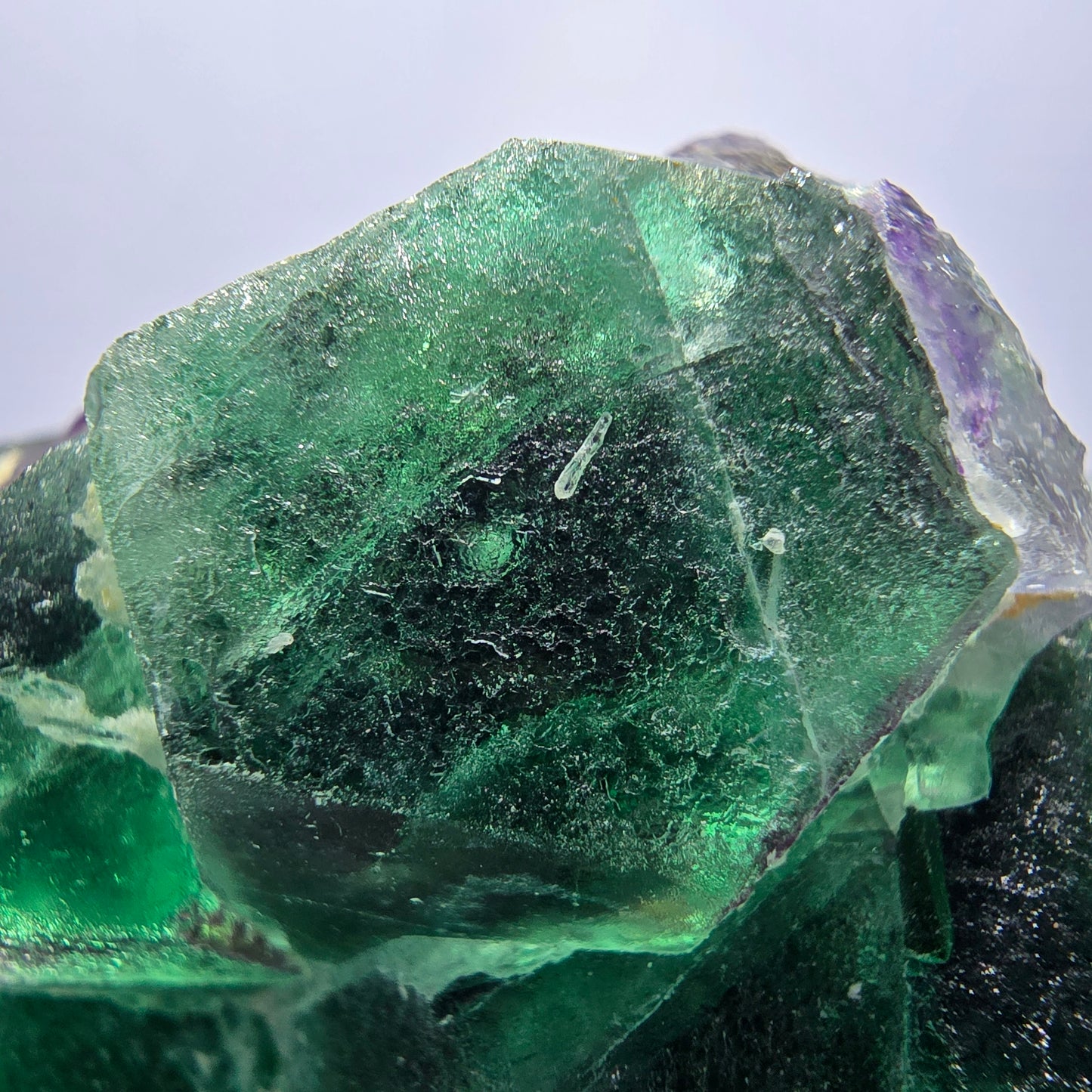 Rare Phantom Fluorite zonal, Schorl Tourmaline Hyalite Erongo, Namibia 79*70*56mm
