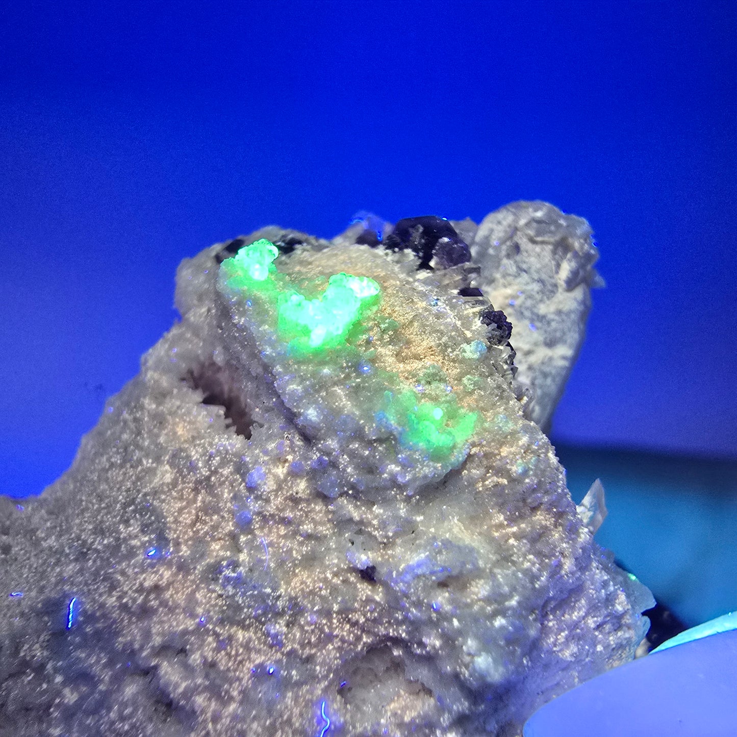 Phantom Fluorit Würfel rot lila, Rauchquarz, Hyalit, Orthoklas Erongo, Namibia 53*47*37mm